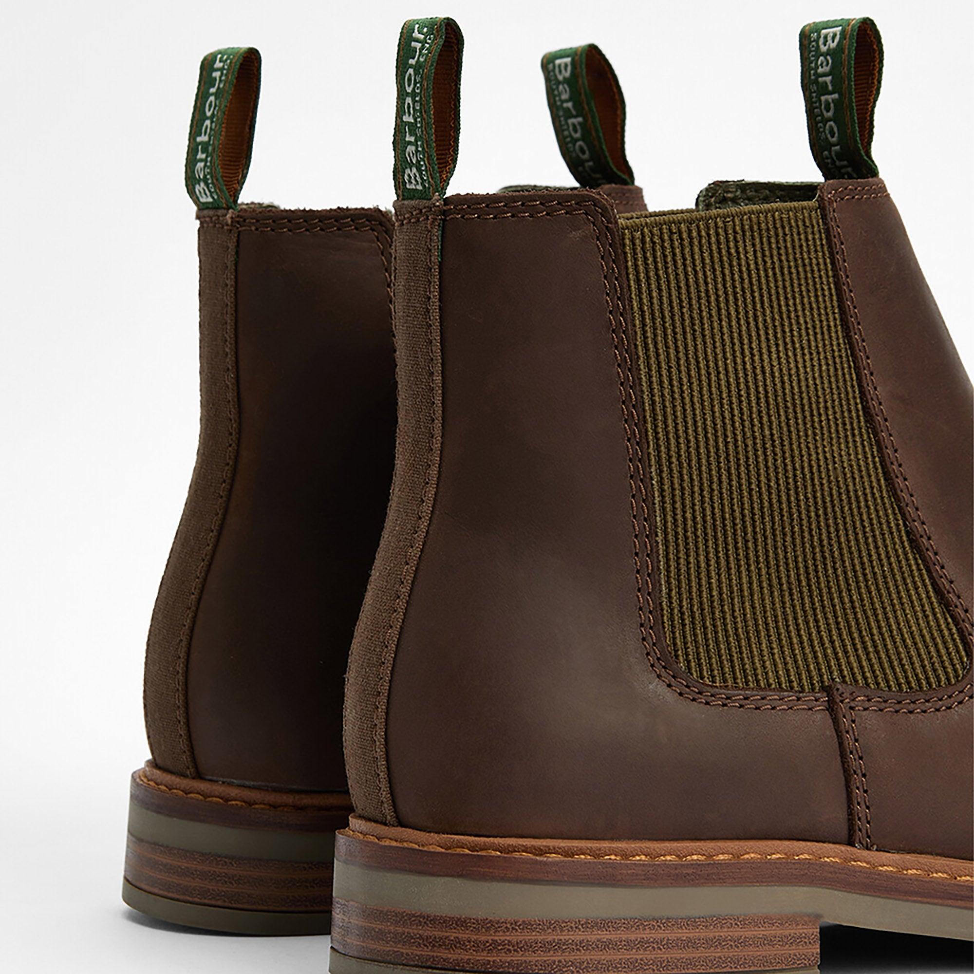 Product image 4 of 6 of Barbour Men's Farsley Chelsea Boots - Choco