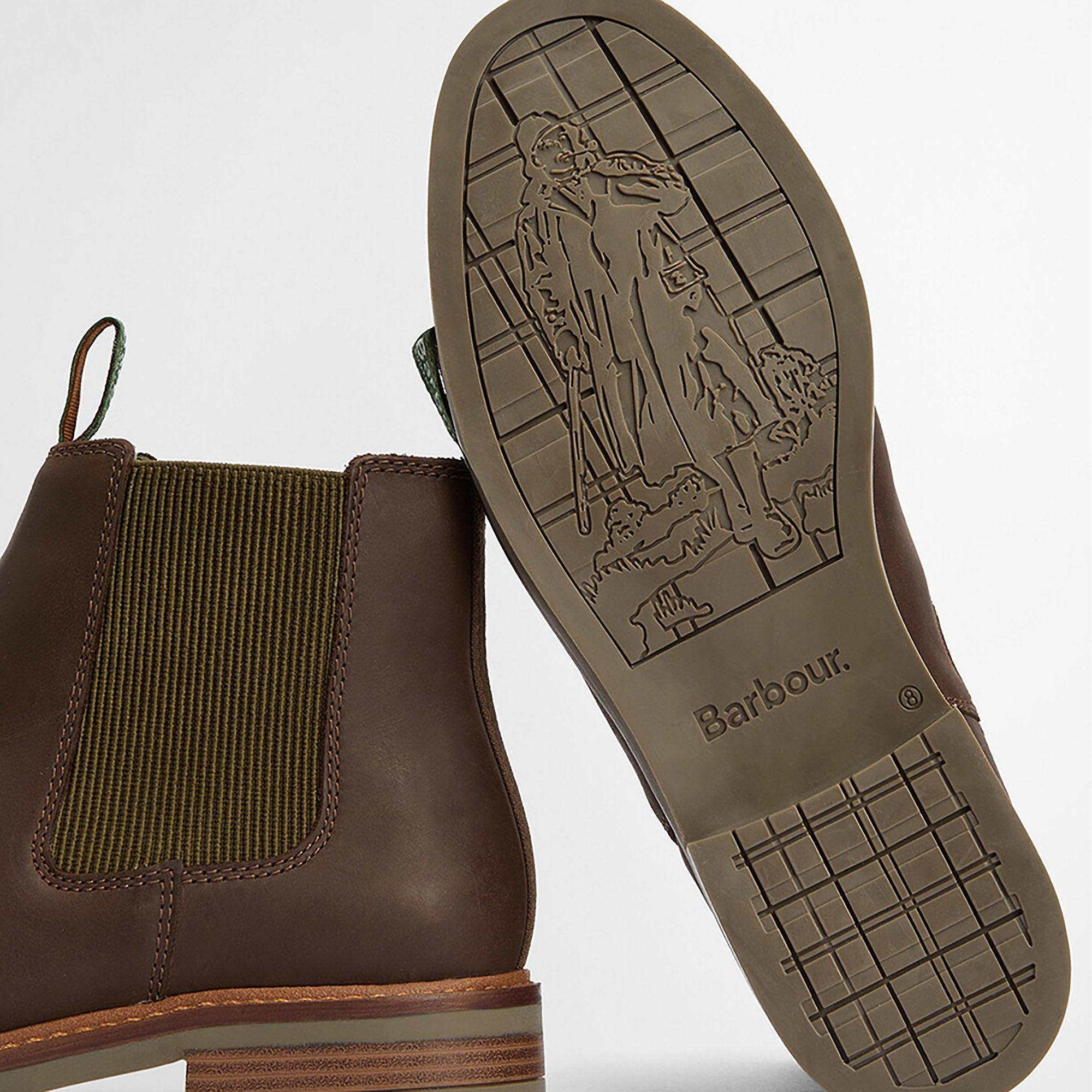 Product image 6 of 6 of Barbour Men's Farsley Chelsea Boots - Choco