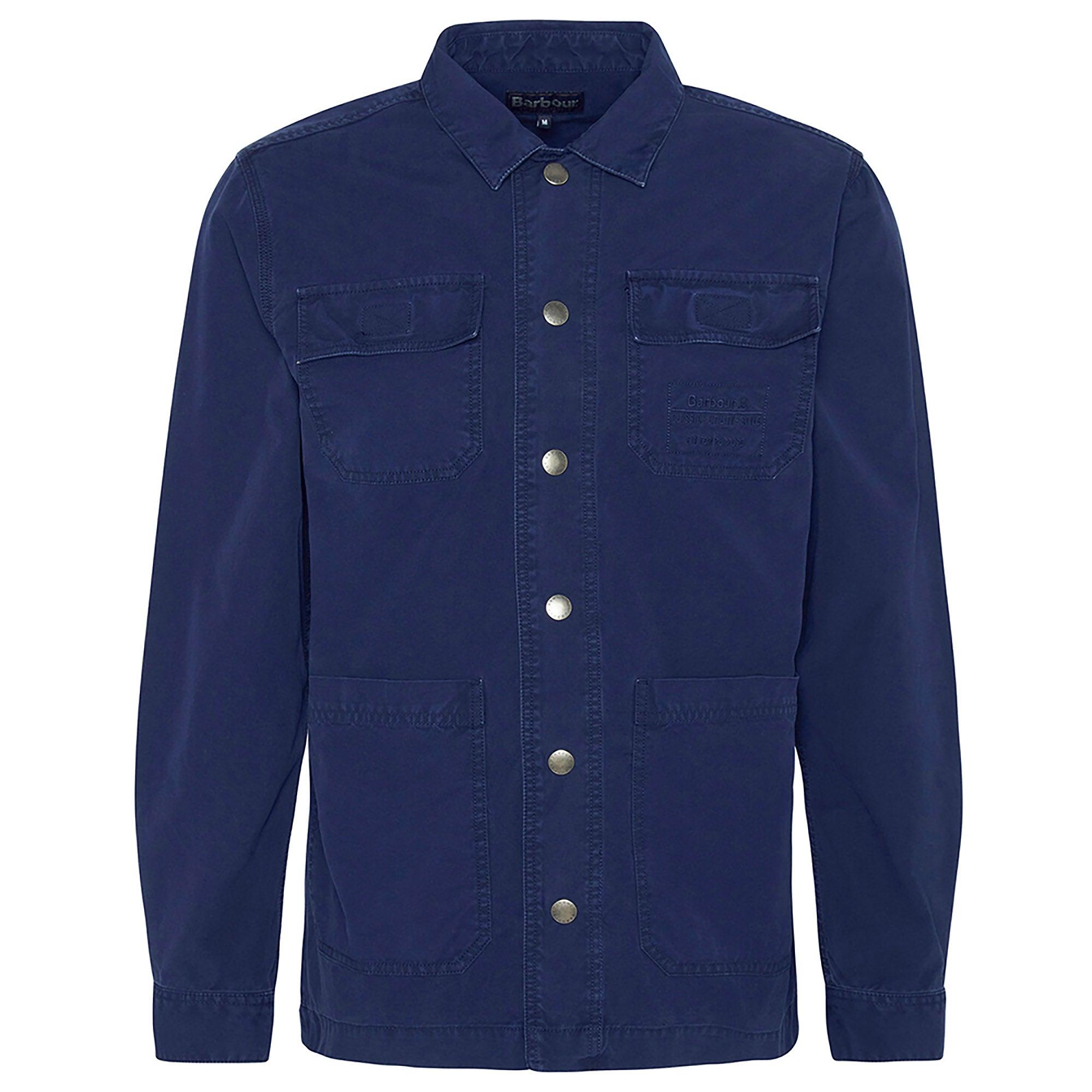 Product image 1 of 7 of Barbour Men's Grindle Cargo Overshirt - Navy