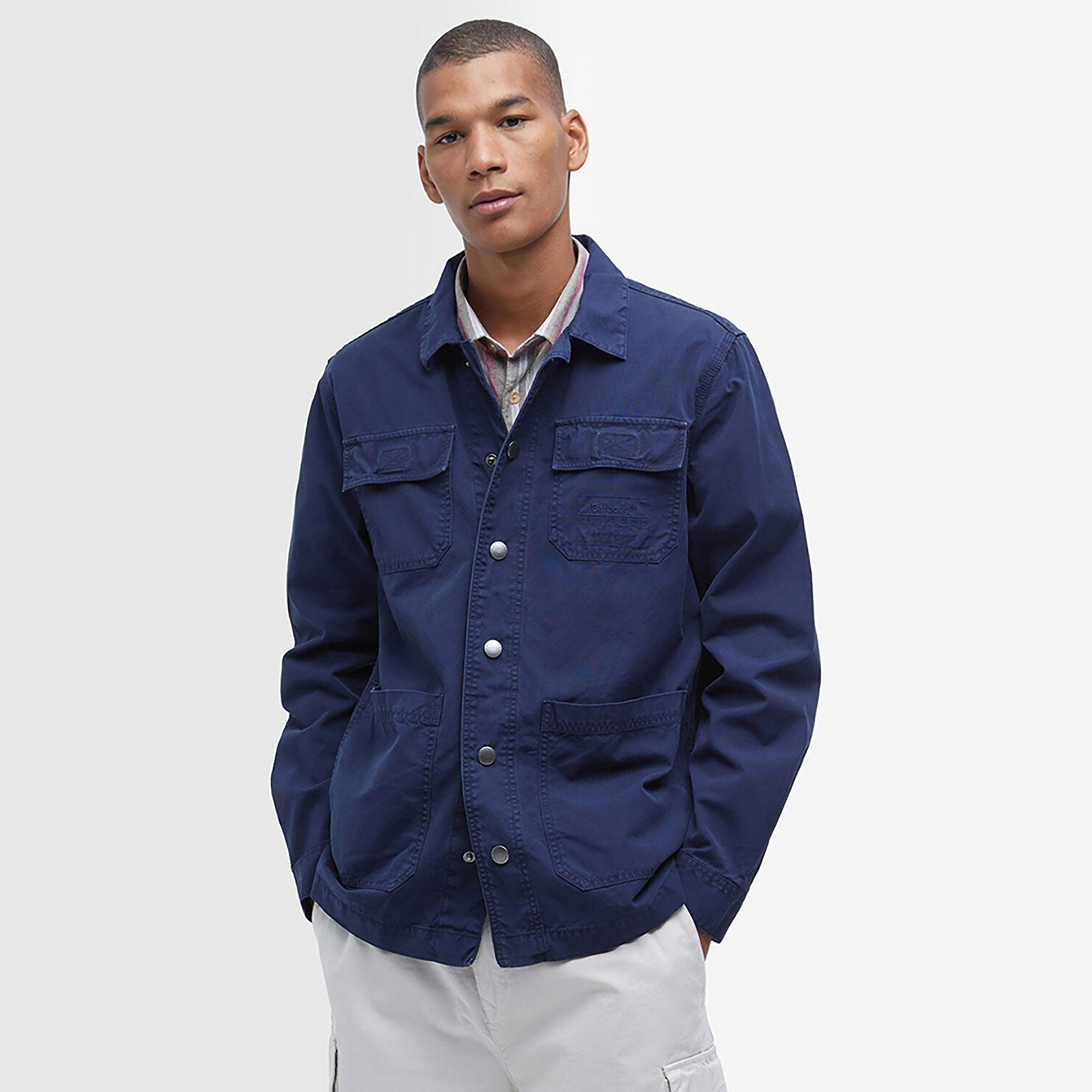 Product image 2 of 7 of Barbour Men's Grindle Cargo Overshirt - Navy