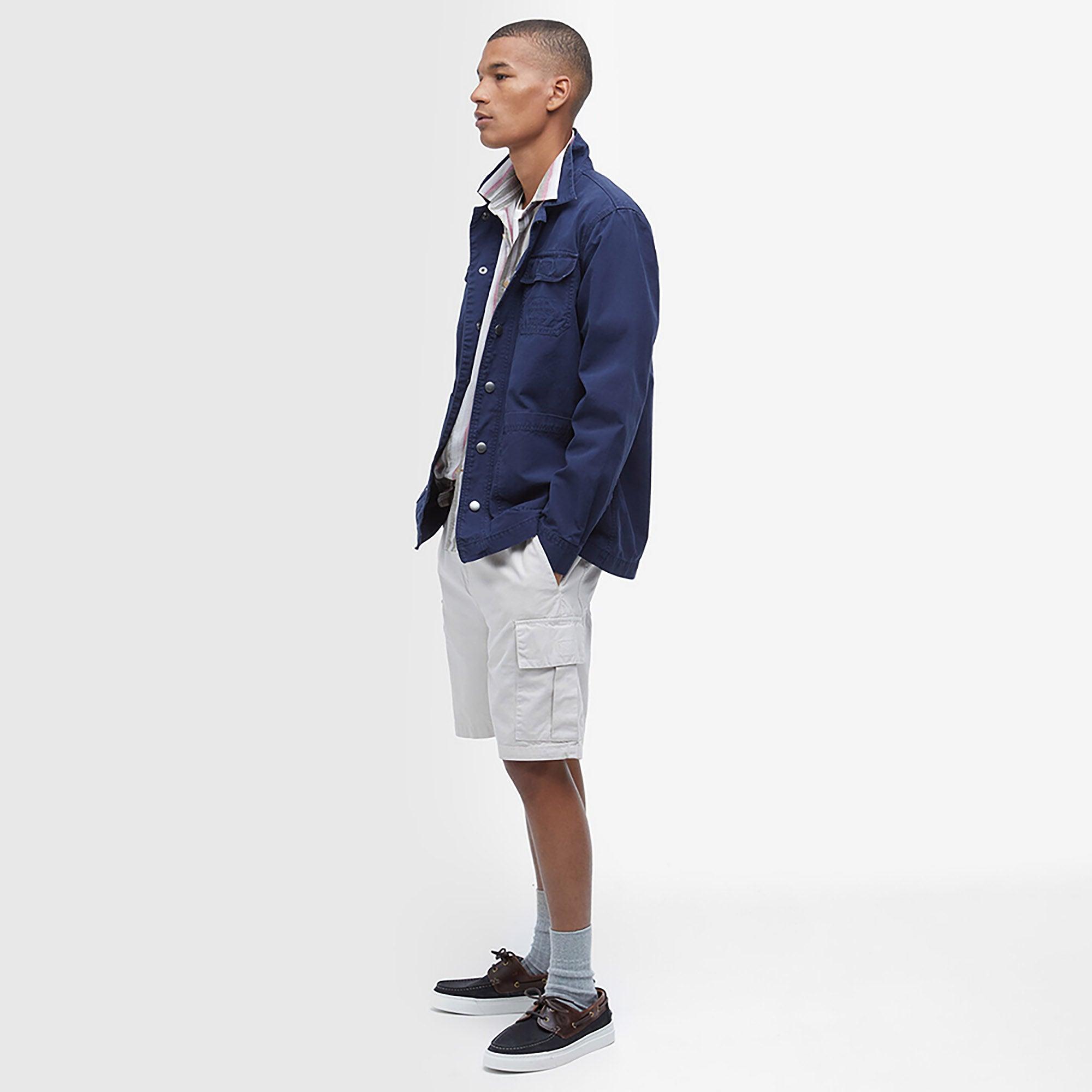 Product image 3 of 7 of Barbour Men's Grindle Cargo Overshirt - Navy