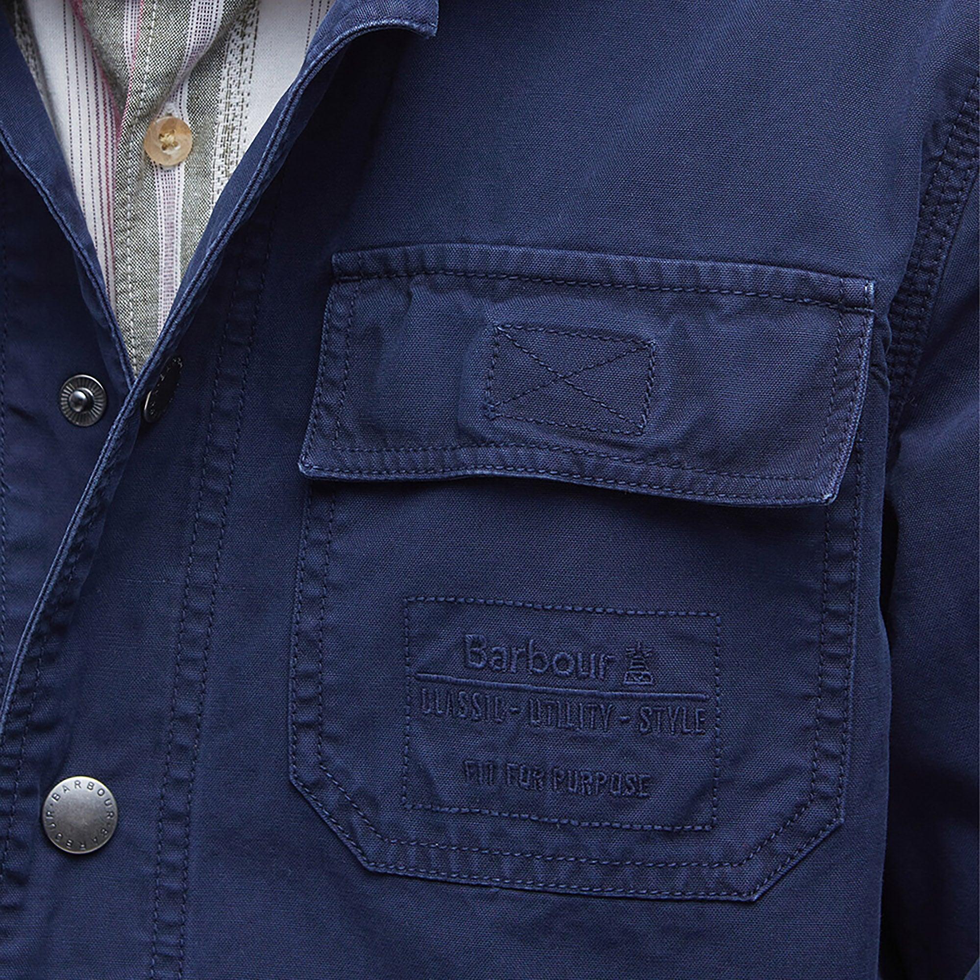Product image 7 of 7 of Barbour Men's Grindle Cargo Overshirt - Navy