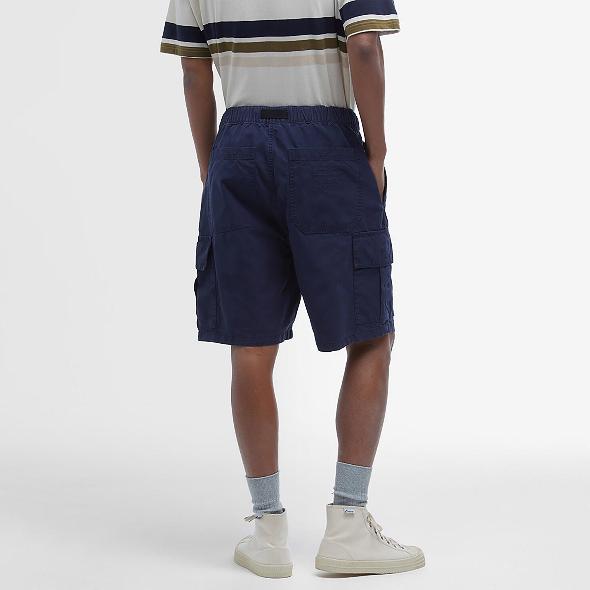 Product image 4 of 7 of Barbour Men's Grindle Cargo Relaxed Shorts - Navy