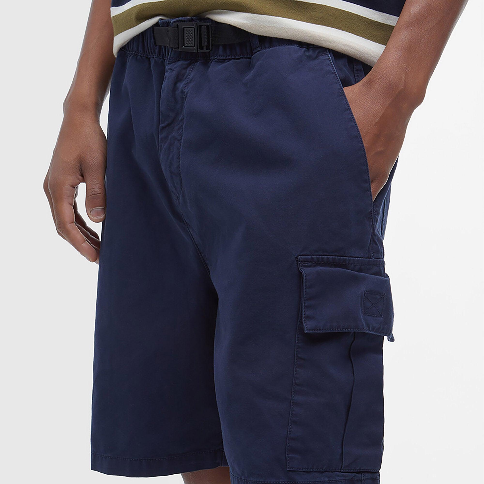 Product image 6 of 7 of Barbour Men's Grindle Cargo Relaxed Shorts - Navy