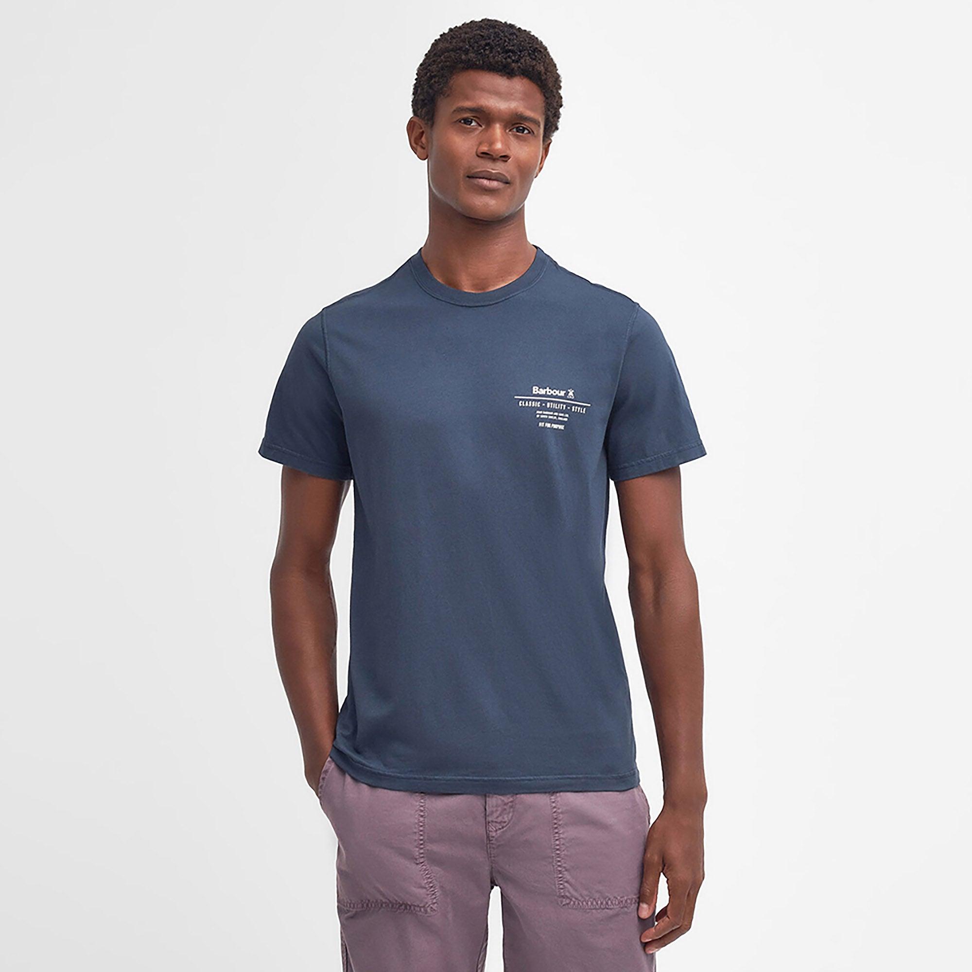 Product image 2 of 6 of Barbour Men's Hickling Tailored Fit T-Shirt - Navy