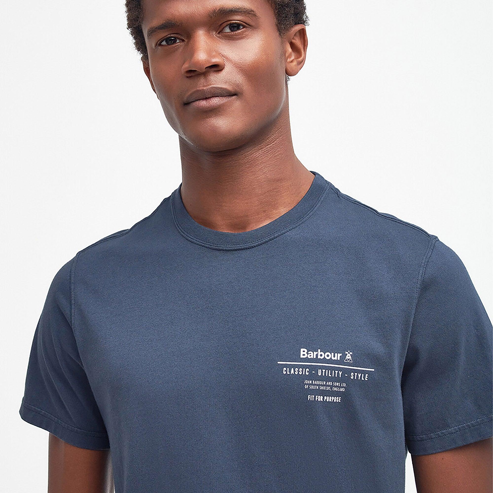 Product image 5 of 6 of Barbour Men's Hickling Tailored Fit T-Shirt - Navy