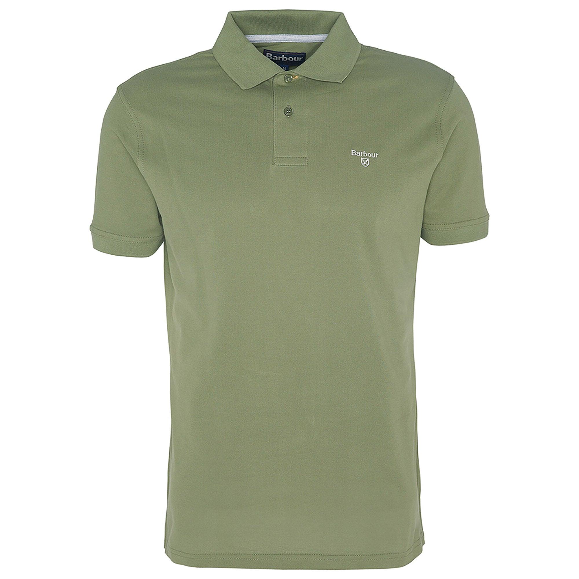 Product image 3 of 6 of Barbour Men's Lightweight Sports Polo Shirt - Burnt Olive