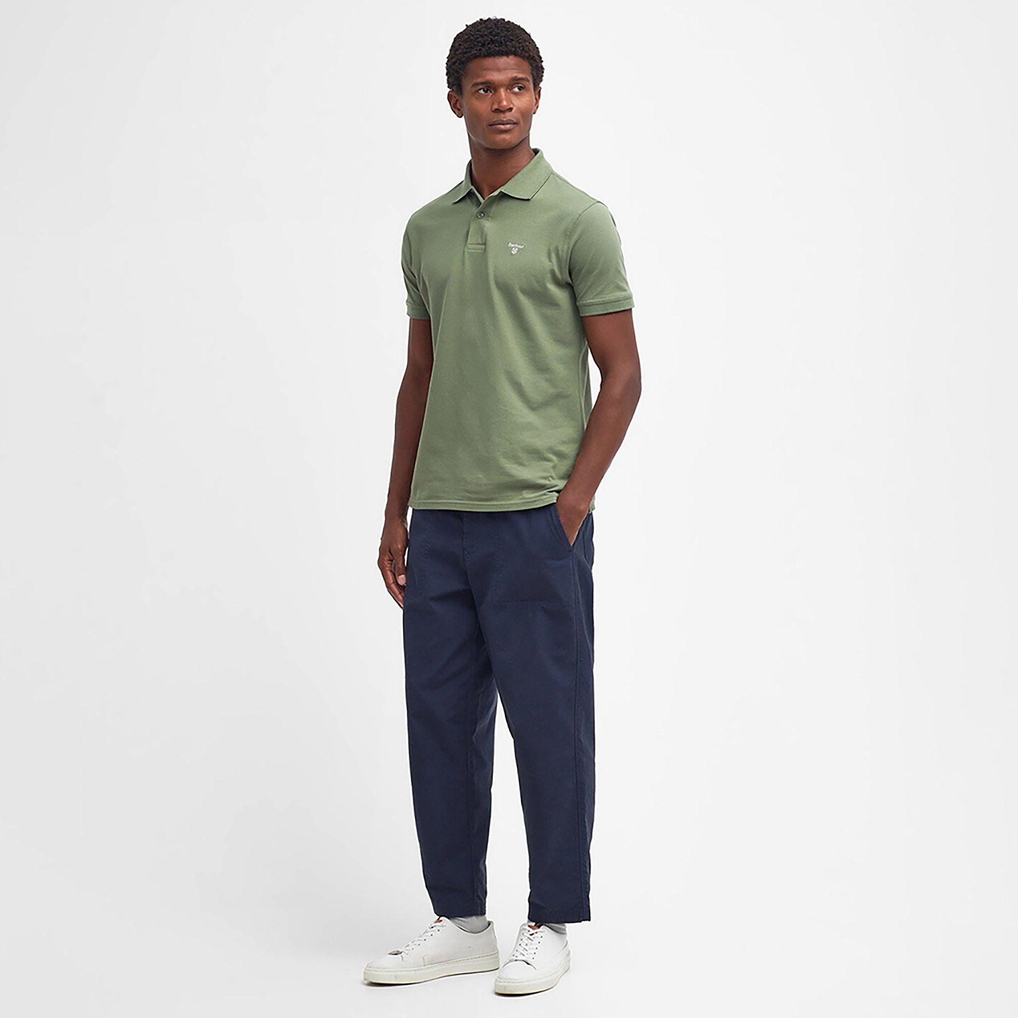 Product image 4 of 6 of Barbour Men's Lightweight Sports Polo Shirt - Burnt Olive