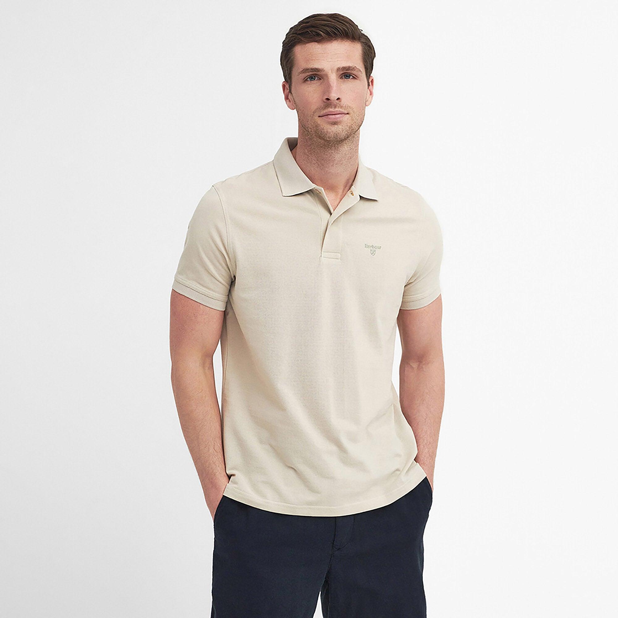 Product image 2 of 6 of Barbour Men's Lightweight Sports Polo Shirt - Mist