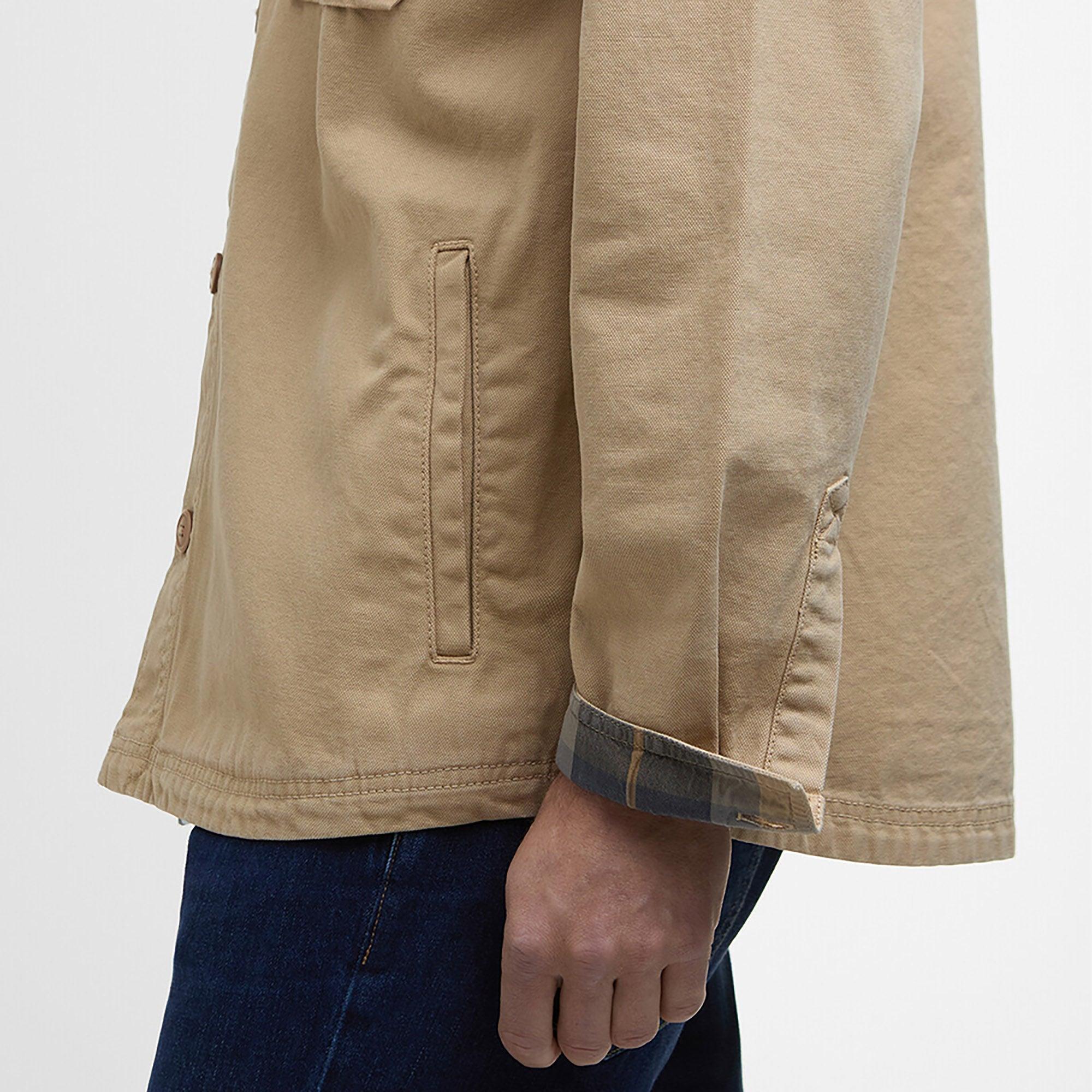 Product image 7 of 7 of Barbour Men's Lingfield Canvas Overshirt - Dark Stone