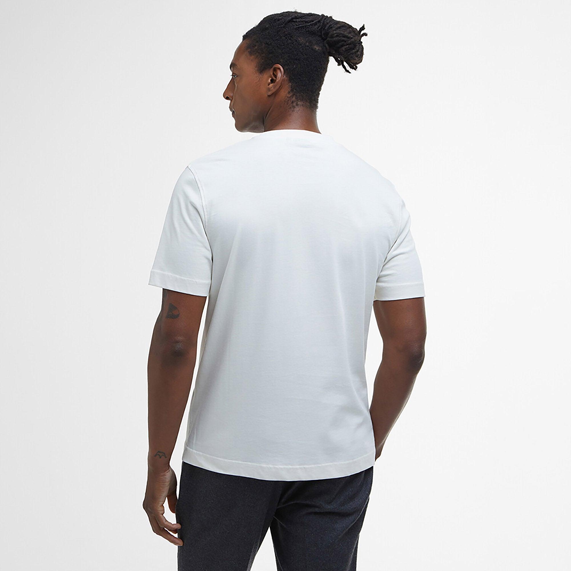 Product image 4 of 5 of Barbour Men's Logo Relaxed Fit T-Shirt - Antique White