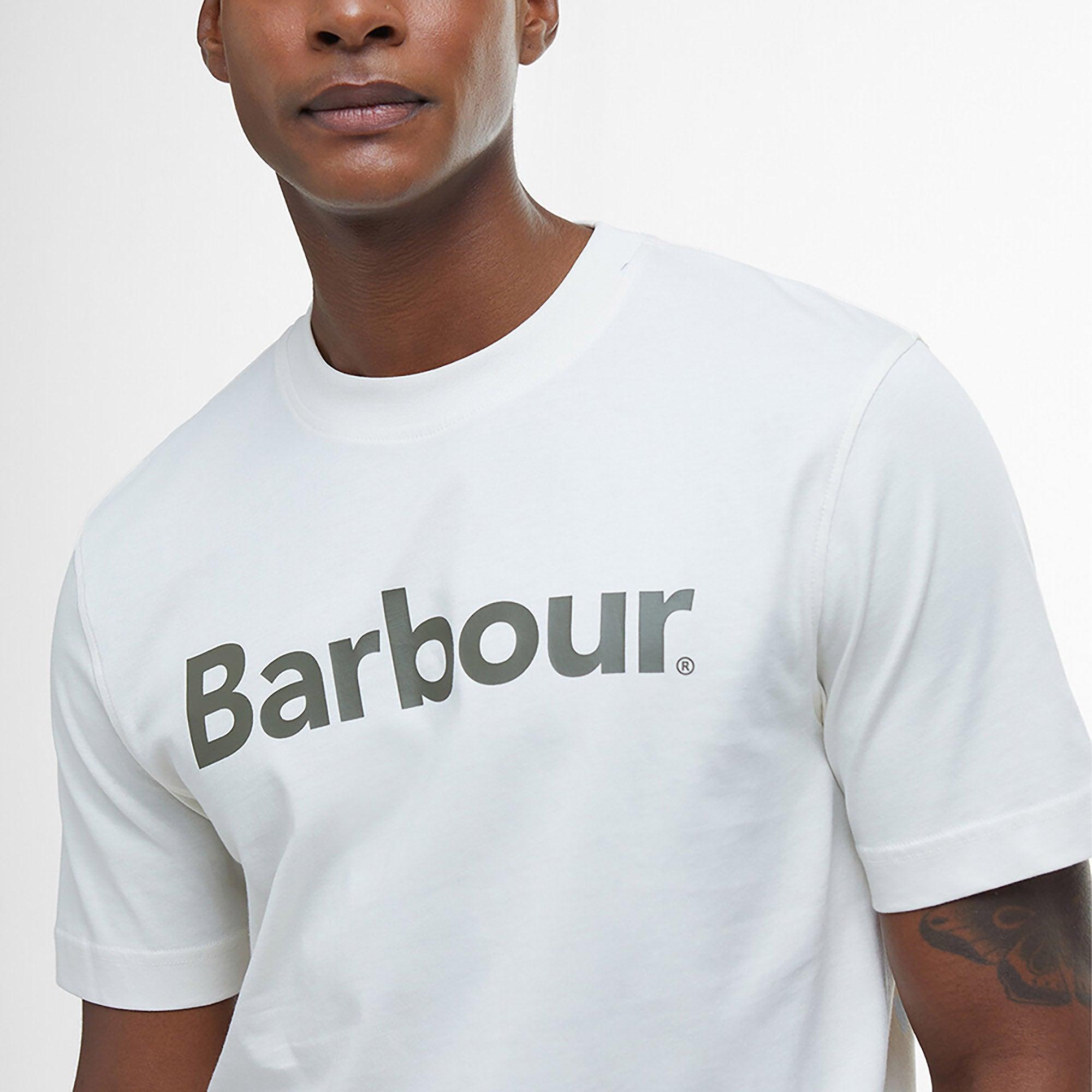 Product image 5 of 5 of Barbour Men's Logo Relaxed Fit T-Shirt - Antique White