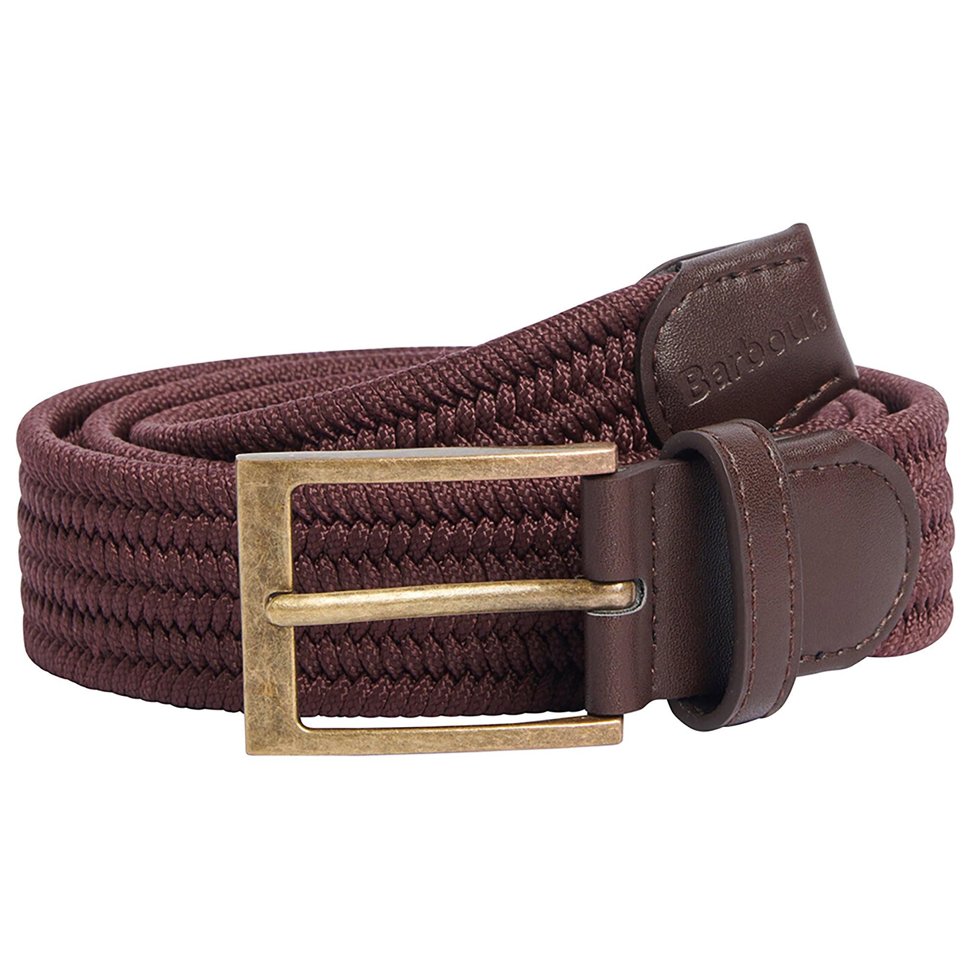 Product image 1 of 3 of Barbour Men's Nevis Stretch Webbing Belt - Burnt Heather