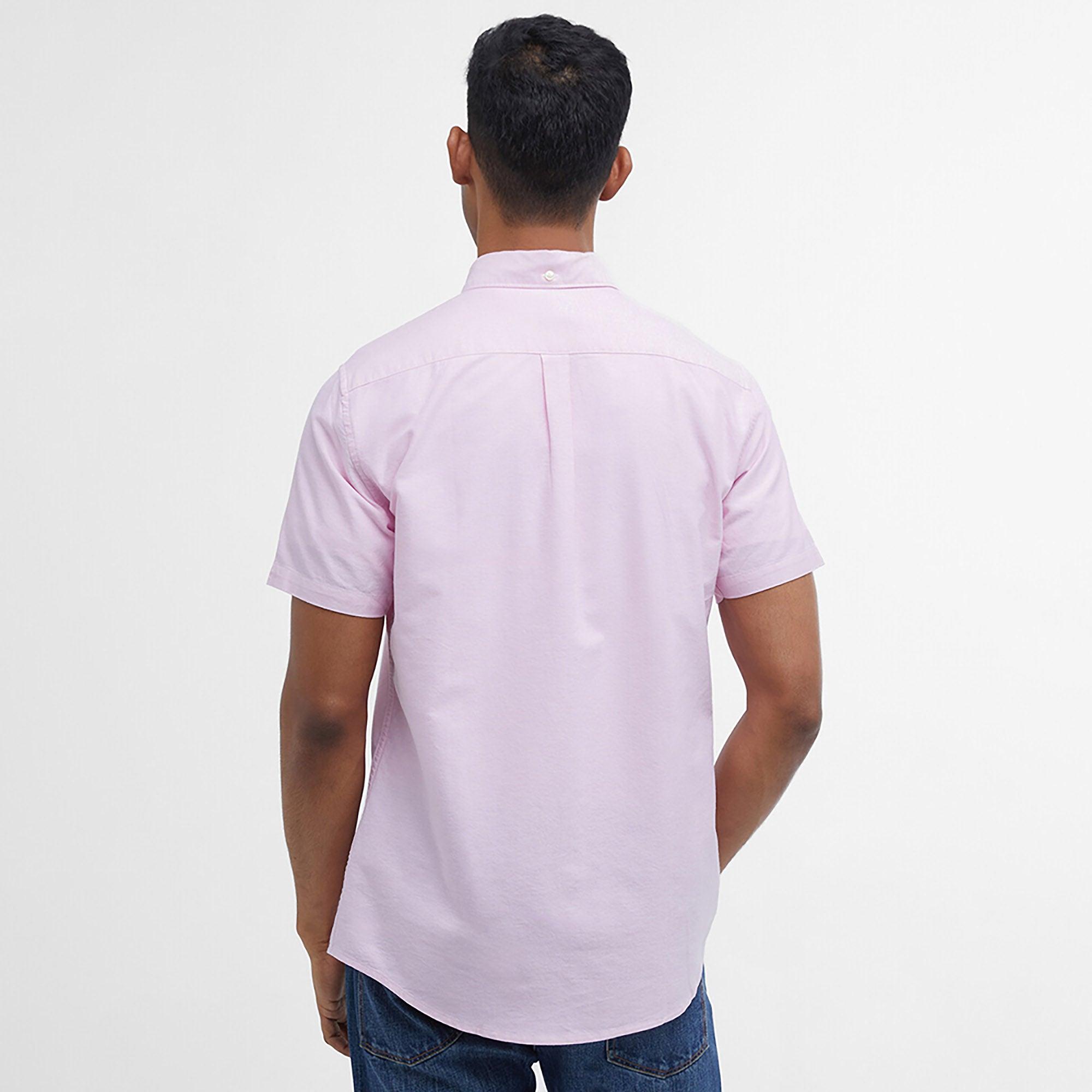 Product image 4 of 7 of Barbour Men's Oxtown Tailored Short-Sleeved Shirt - Pink
