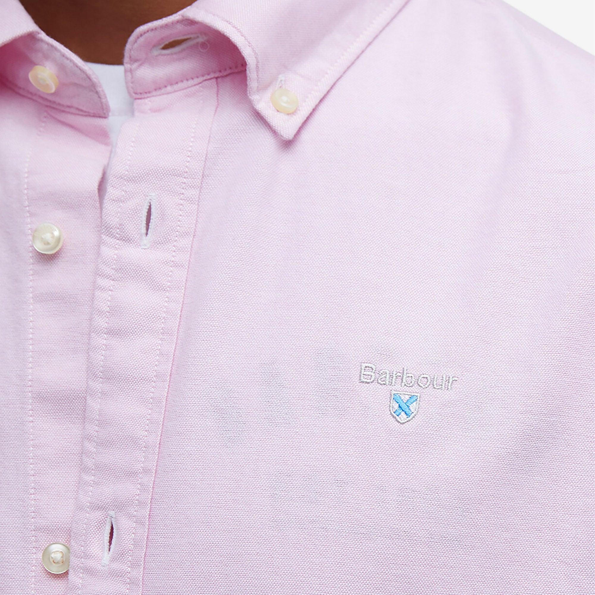 Product image 6 of 7 of Barbour Men's Oxtown Tailored Short-Sleeved Shirt - Pink