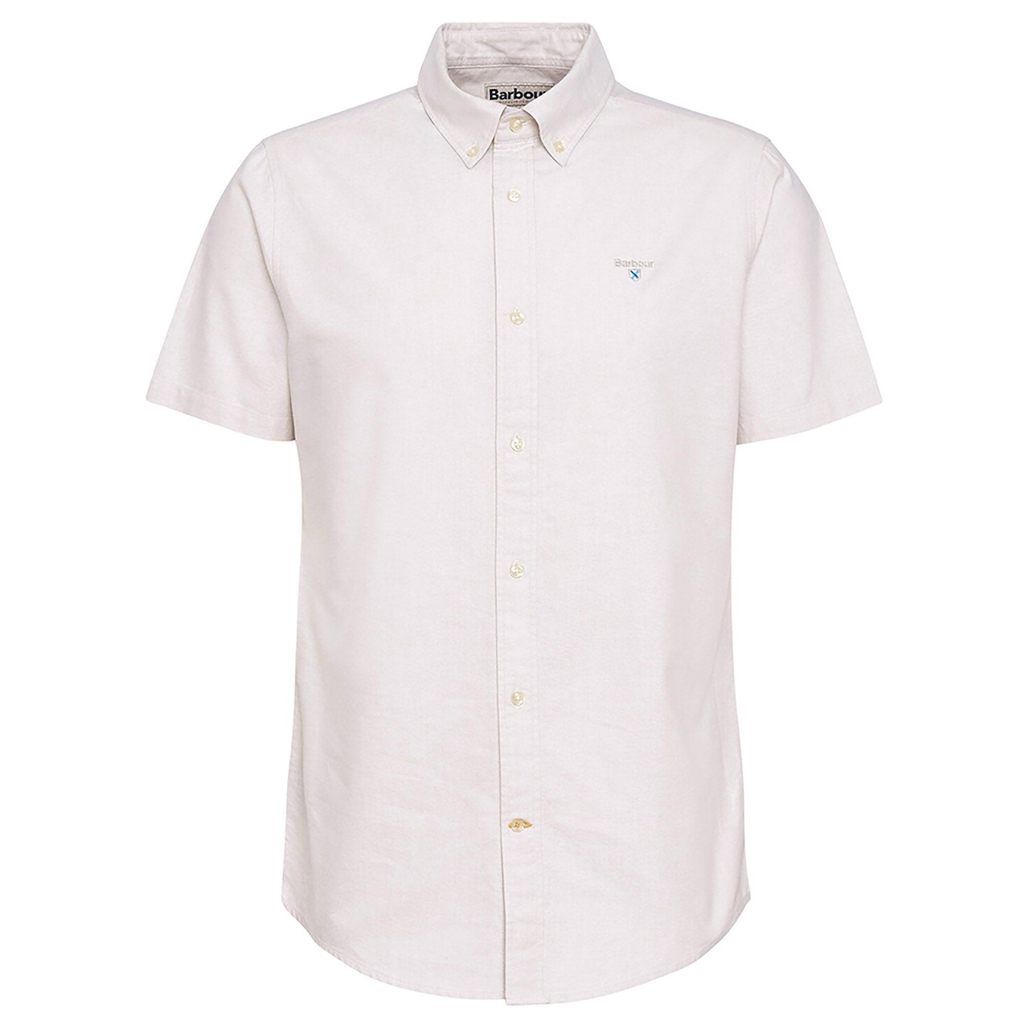 Product image 1 of 6 of Barbour Men's Oxtown Tailored Short-Sleeved Shirt - Oatmeal