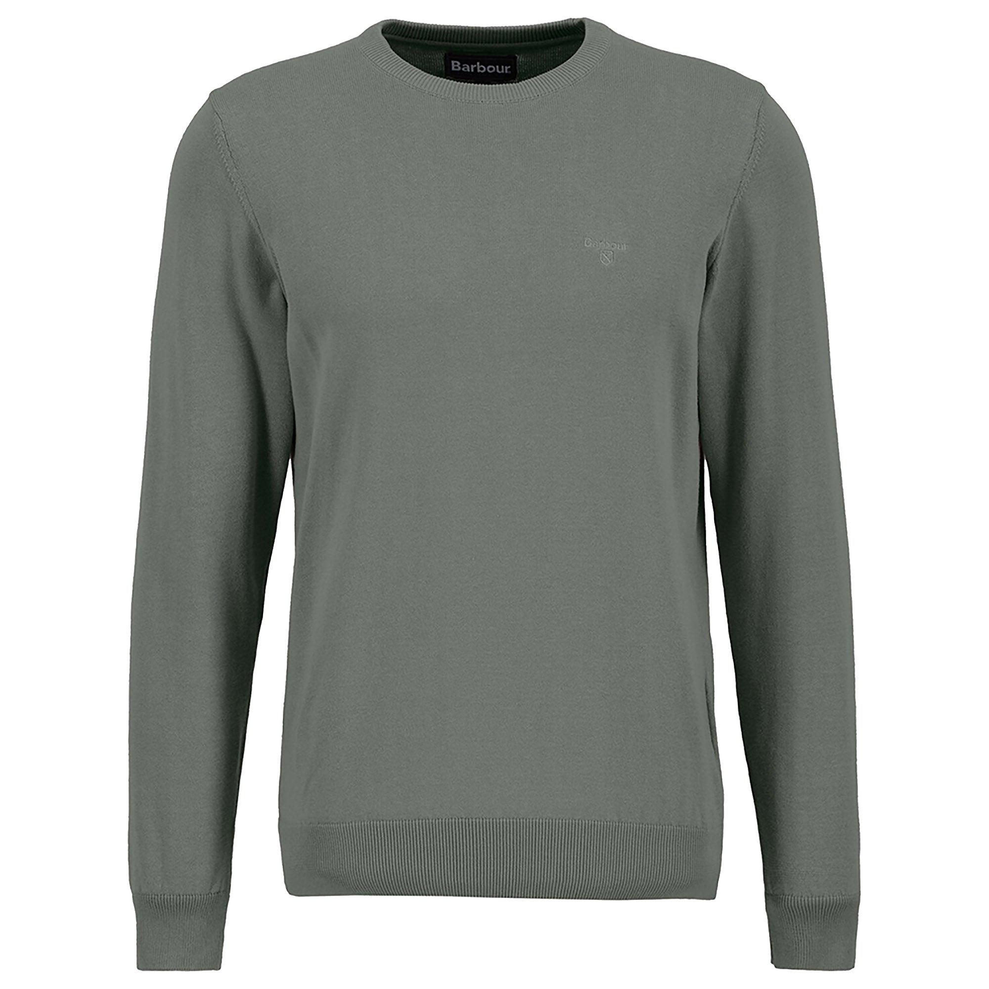 Product image 1 of 6 of Barbour Men's Pima Crew Neck Jumper - Agave Green
