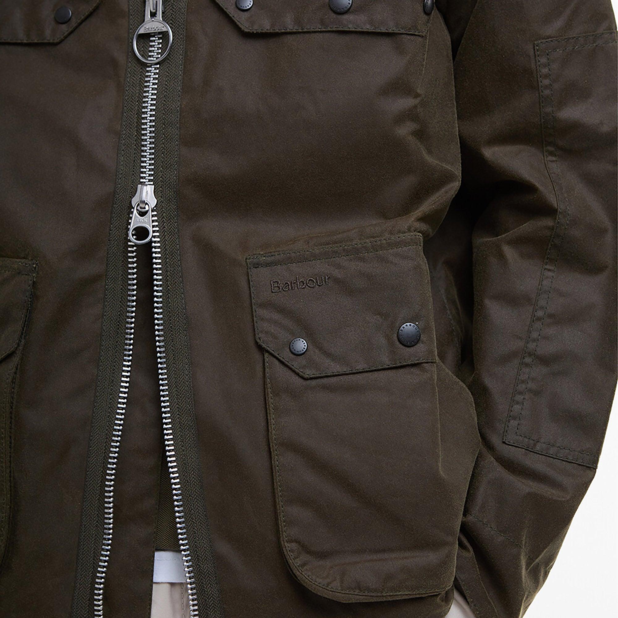 Product image 6 of 6 of Barbour Men's Re-Engineered Short Bedale Wax Jacket - Beech