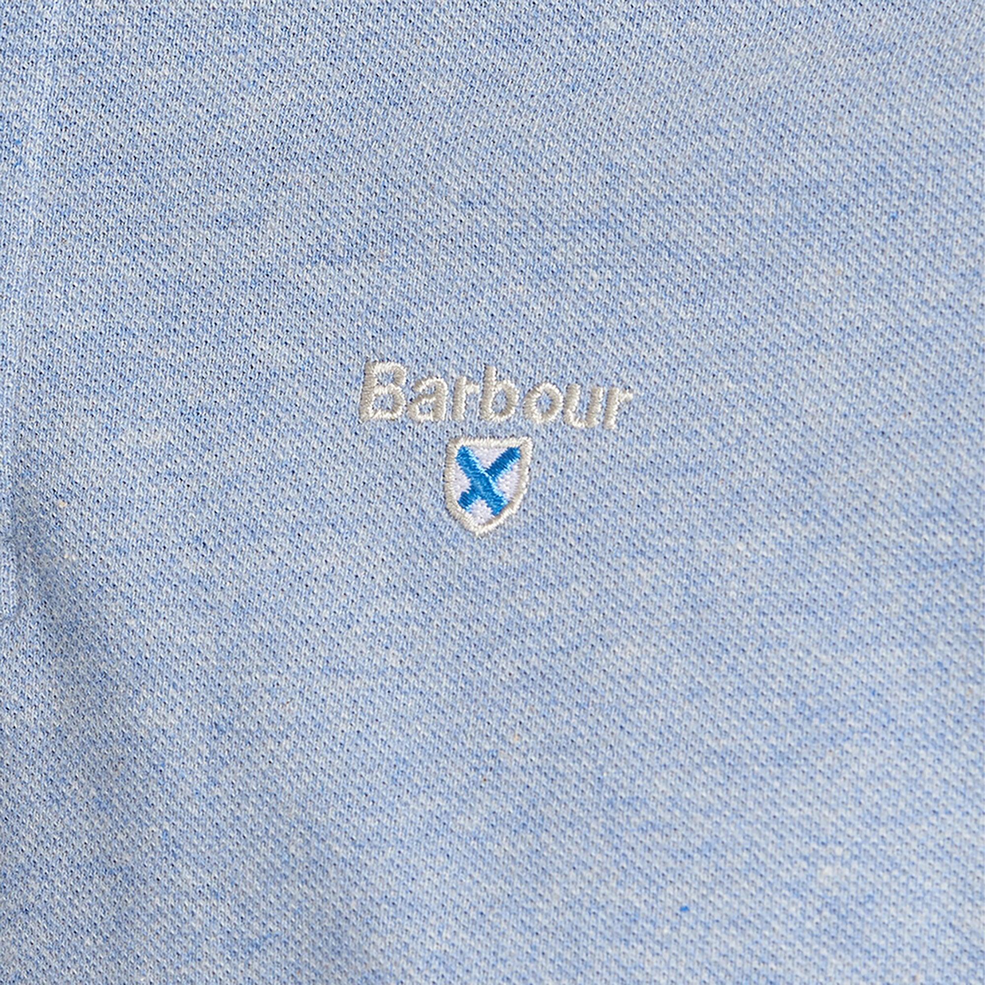 Product image 6 of 6 of Barbour Men's Tartan Pique Polo Shirt - Sky Marl