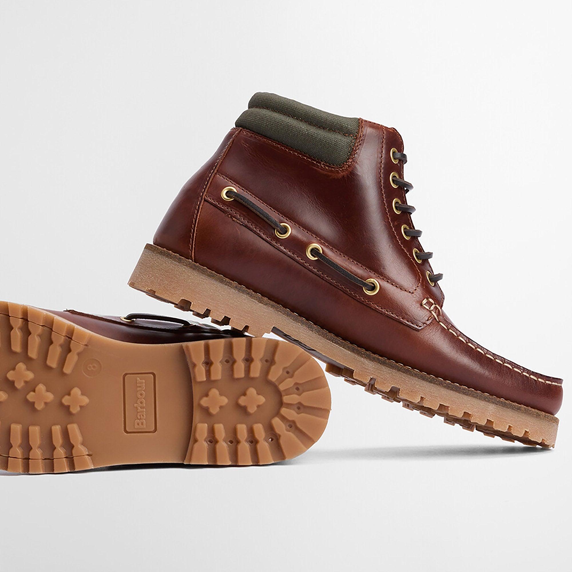 Product image 4 of 8 of Barbour Men's Tiller Moccasin Boots - Mahogany