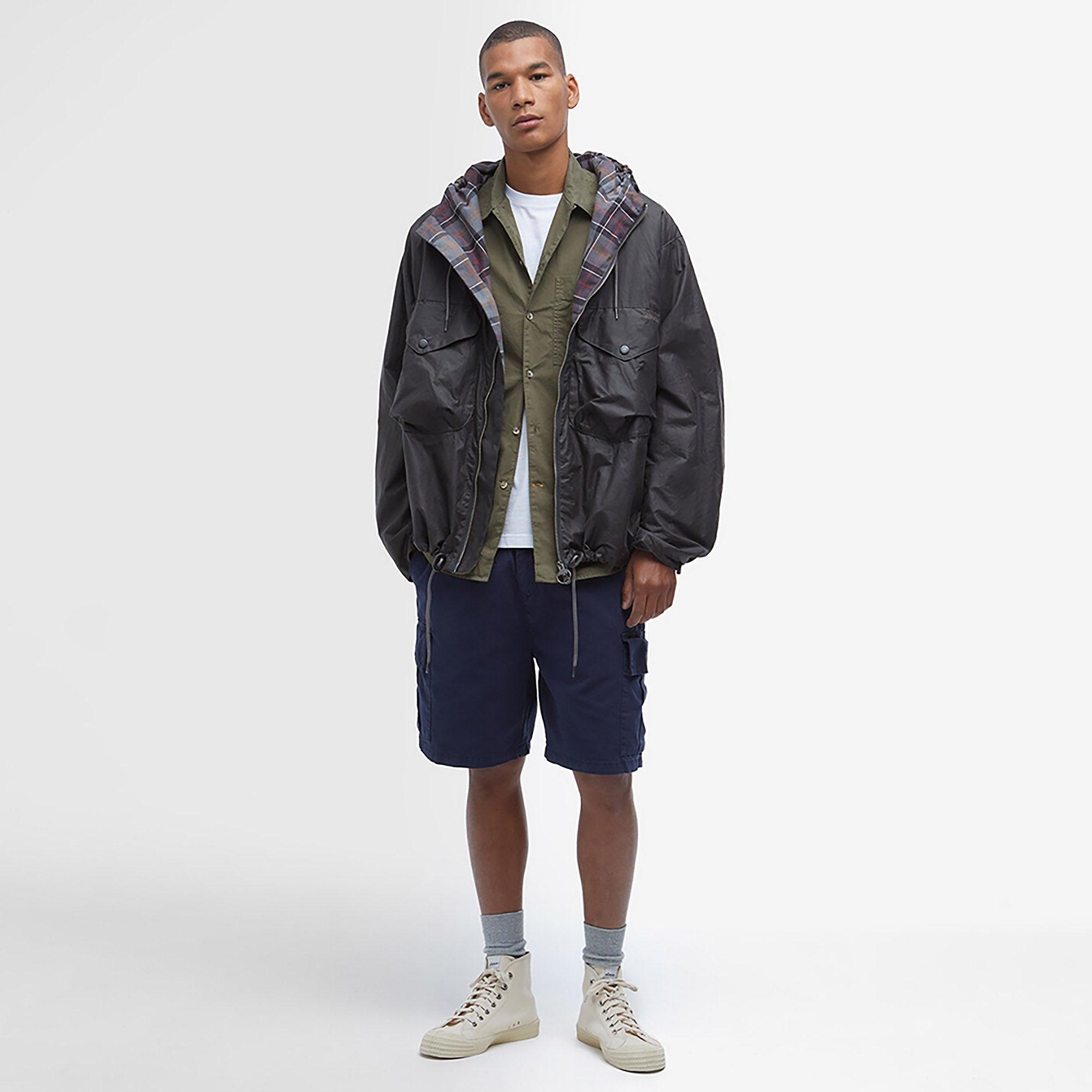 Product image 3 of 8 of Barbour Men's Utility Sapper Wax Jacket - Charcoal