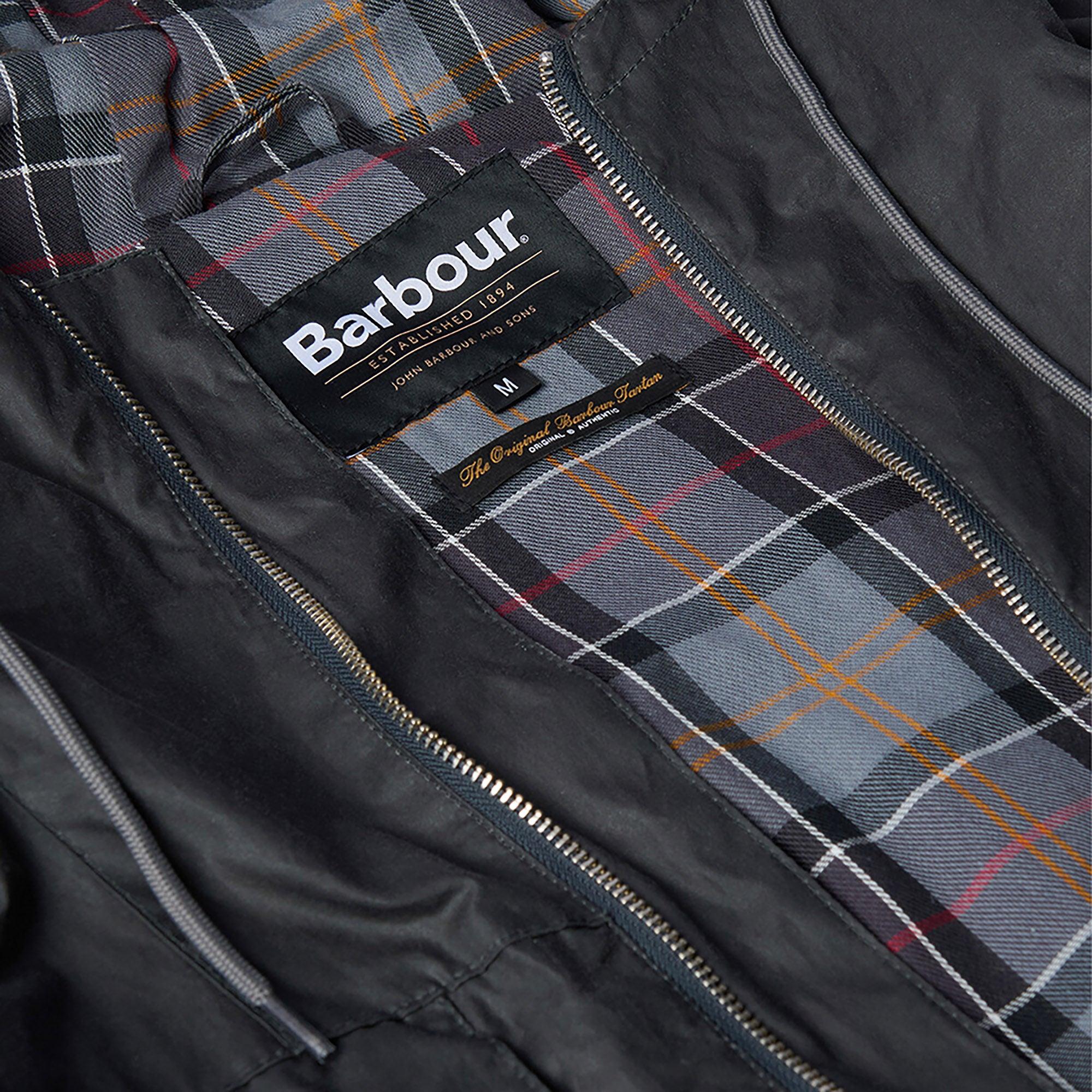 Product image 8 of 8 of Barbour Men's Utility Sapper Wax Jacket - Charcoal