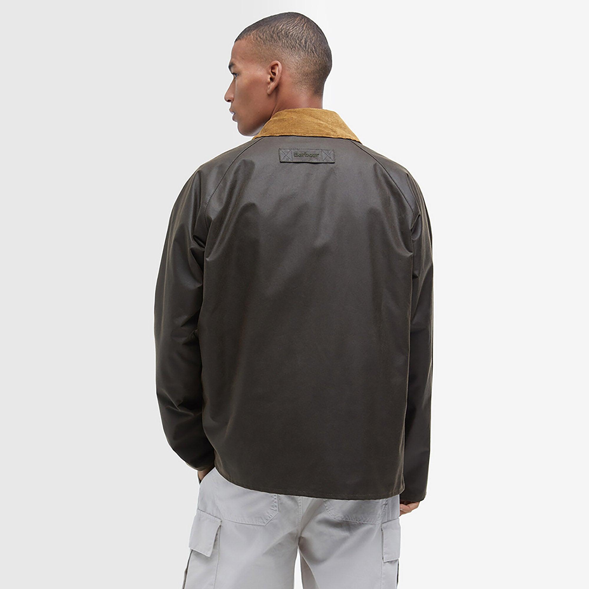 Barbour Men's Utility Spey Wax Jacket - Olive | British Attire