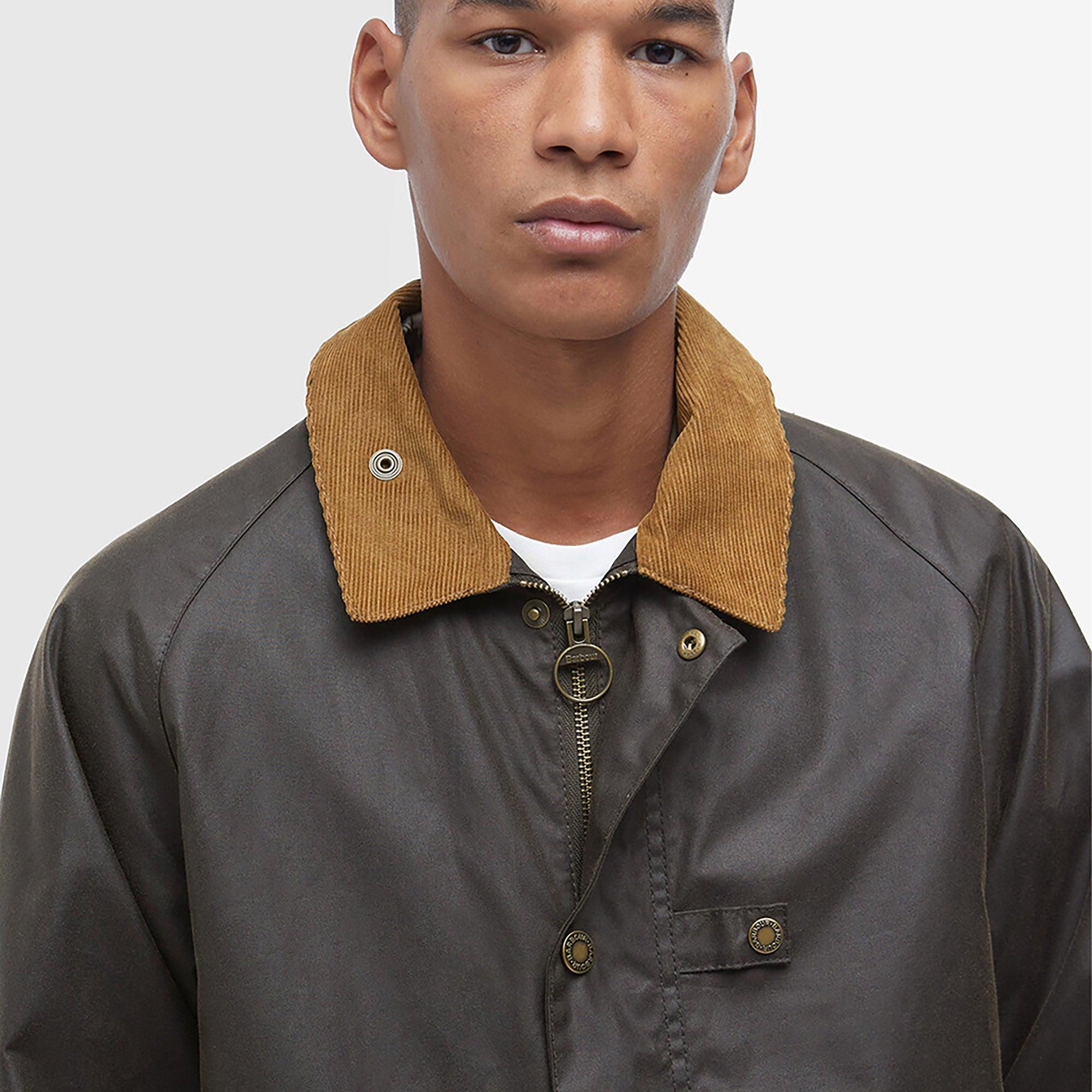 Product image 6 of 8 of Barbour Men's Utility Spey Wax Jacket - Olive
