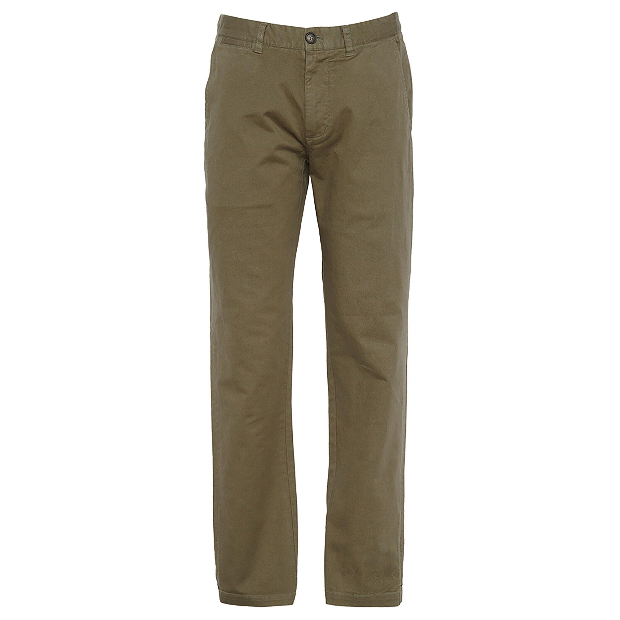Product image 1 of 7 of Barbour Men's Washed Stretch Tailored Trousers - Olive