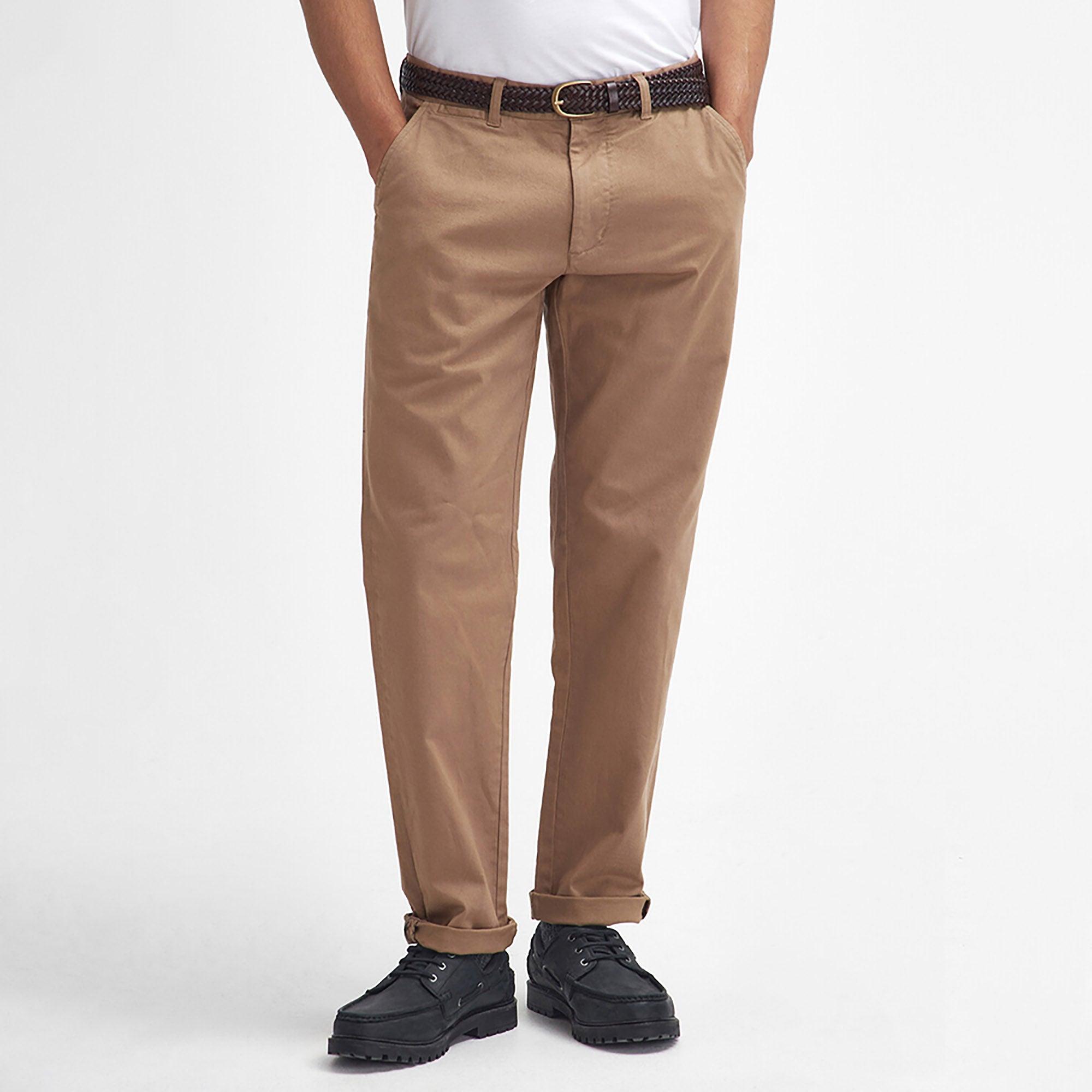 Product image 3 of 6 of Barbour Men's Washed Stretch Tailored Trousers - Stone