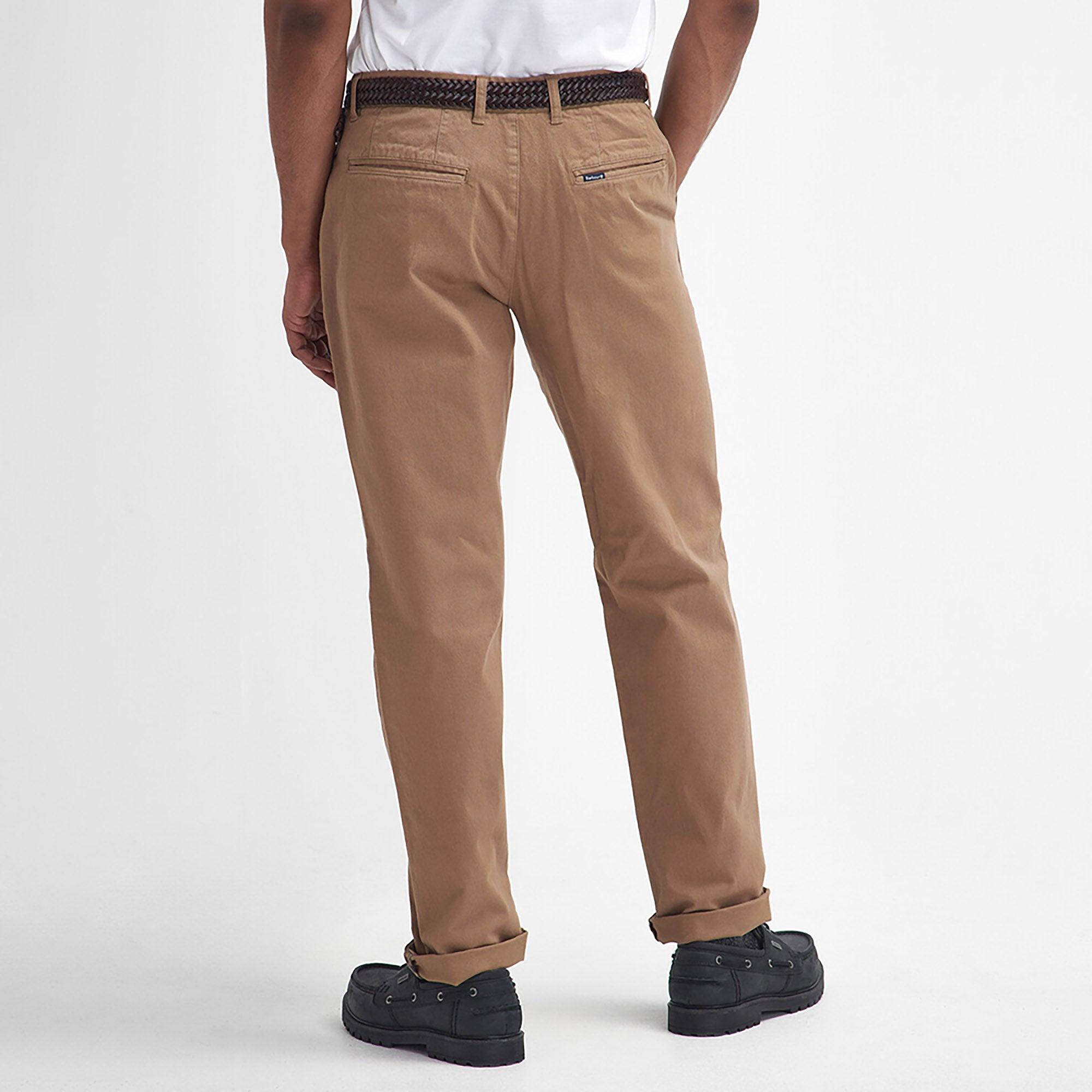 Product image 4 of 6 of Barbour Men's Washed Stretch Tailored Trousers - Stone