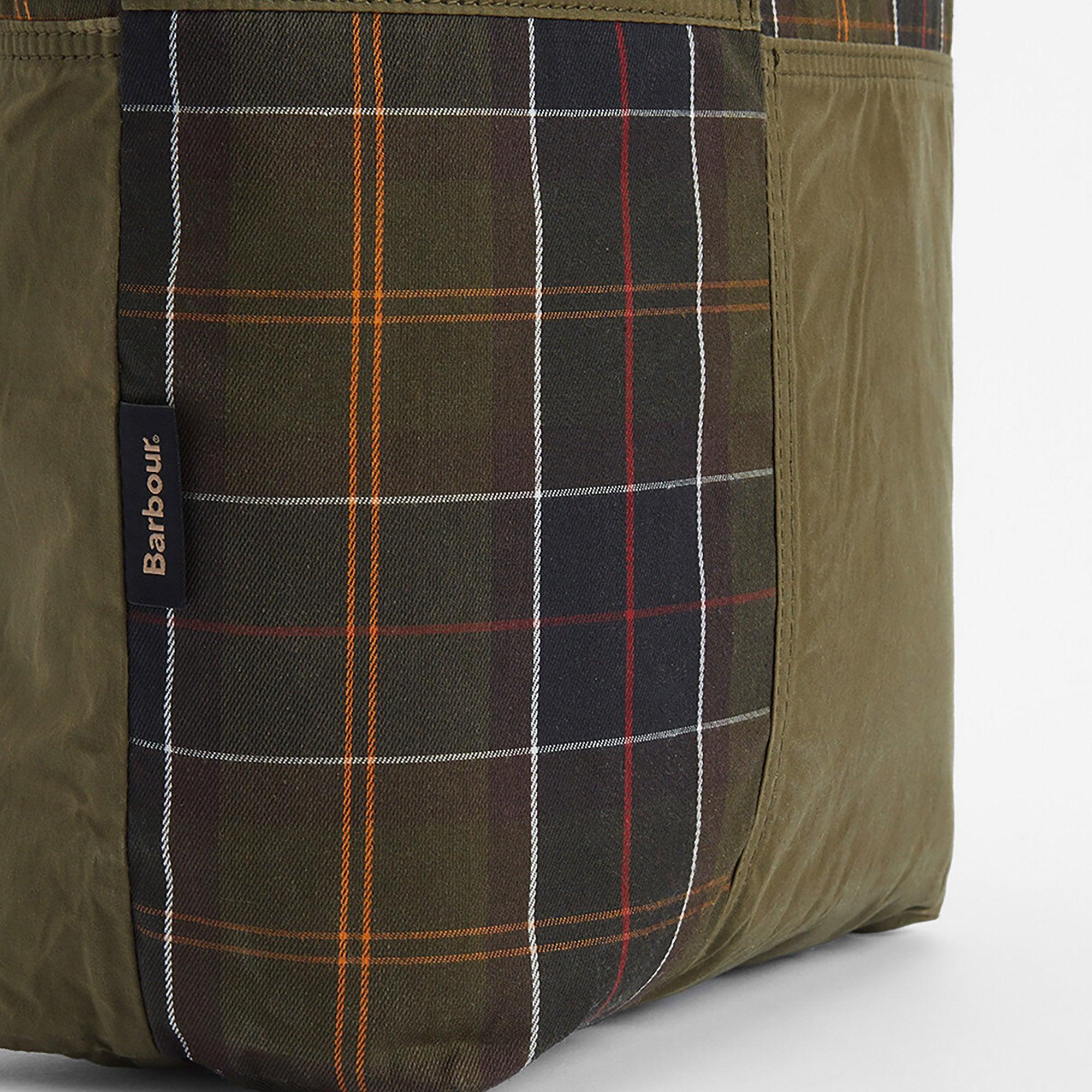 Product image 8 of 12 of Barbour Transport Patchwork Tote Bag - Dusky Green