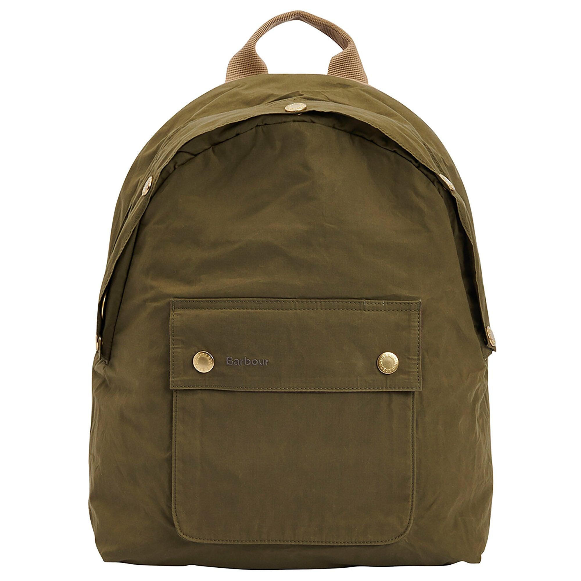 Product image 1 of 13 of Barbour Transport Zip Closure Backpack Bag - Dusky Green