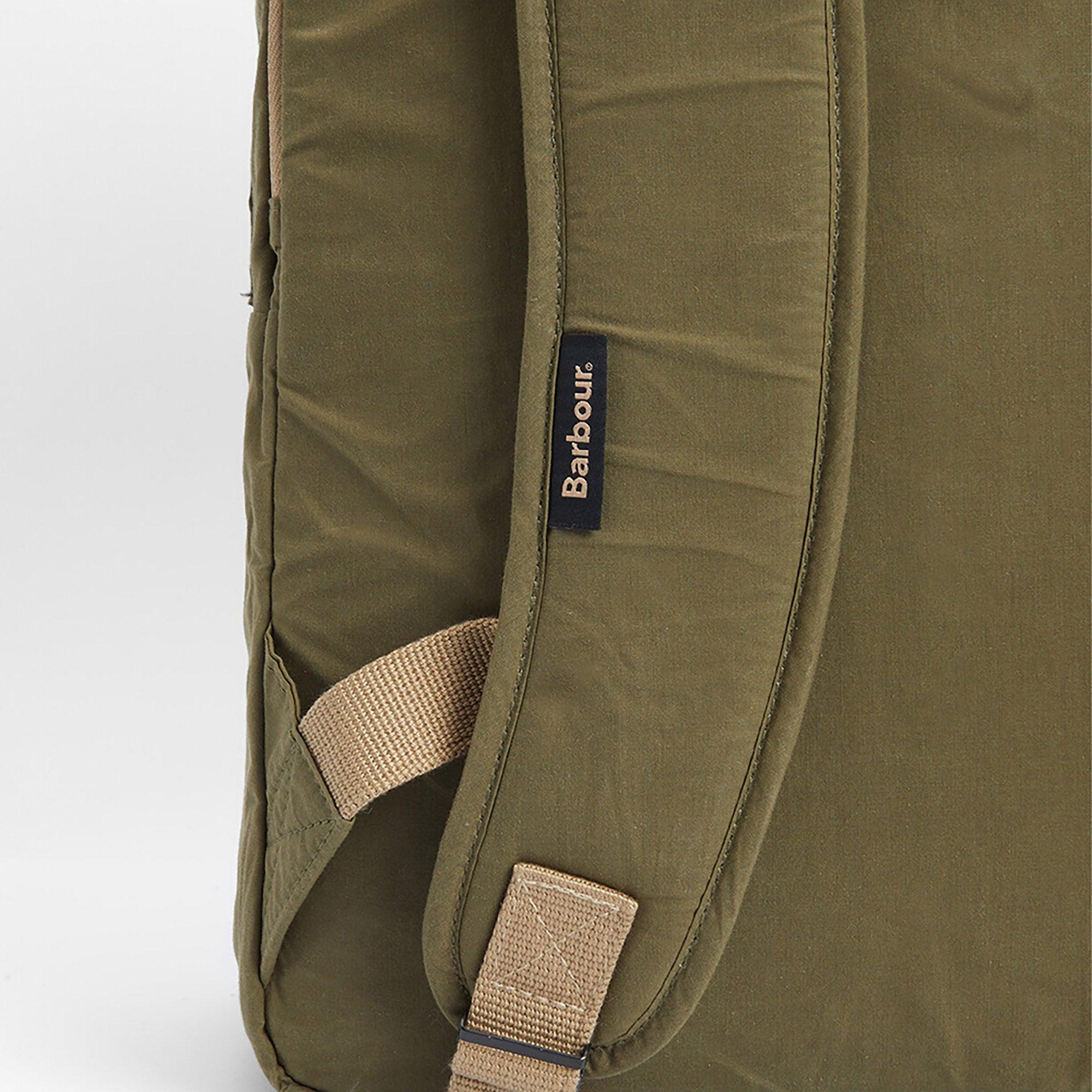 Product image 6 of 13 of Barbour Transport Zip Closure Backpack Bag - Dusky Green