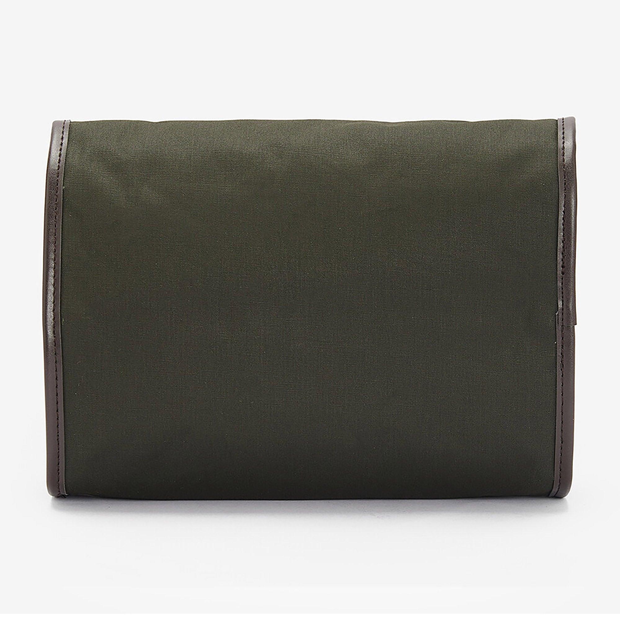 Product image 2 of 7 of Barbour Men's Wax Hanging Washbag - Olive