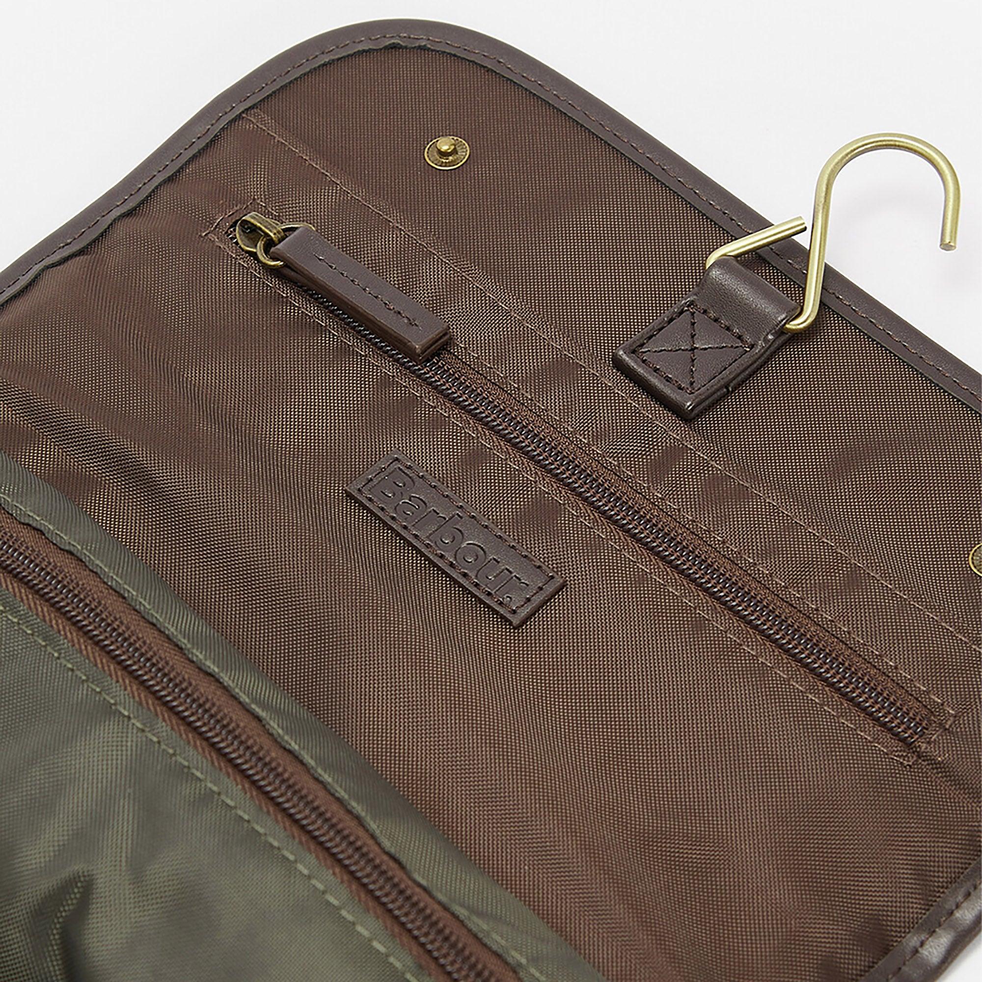 Product image 5 of 7 of Barbour Wax Hanging Washbag - Olive