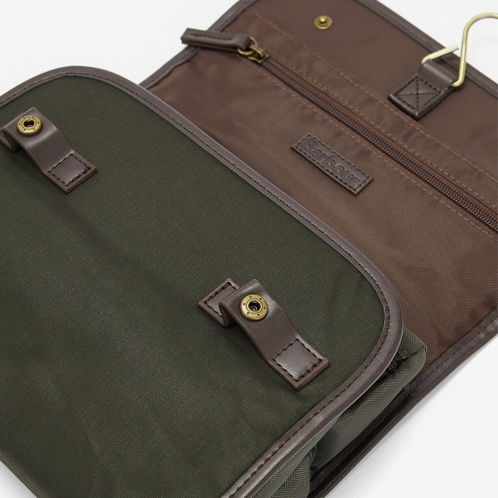 Product image 7 of 7 of Barbour Men's Wax Hanging Washbag - Olive