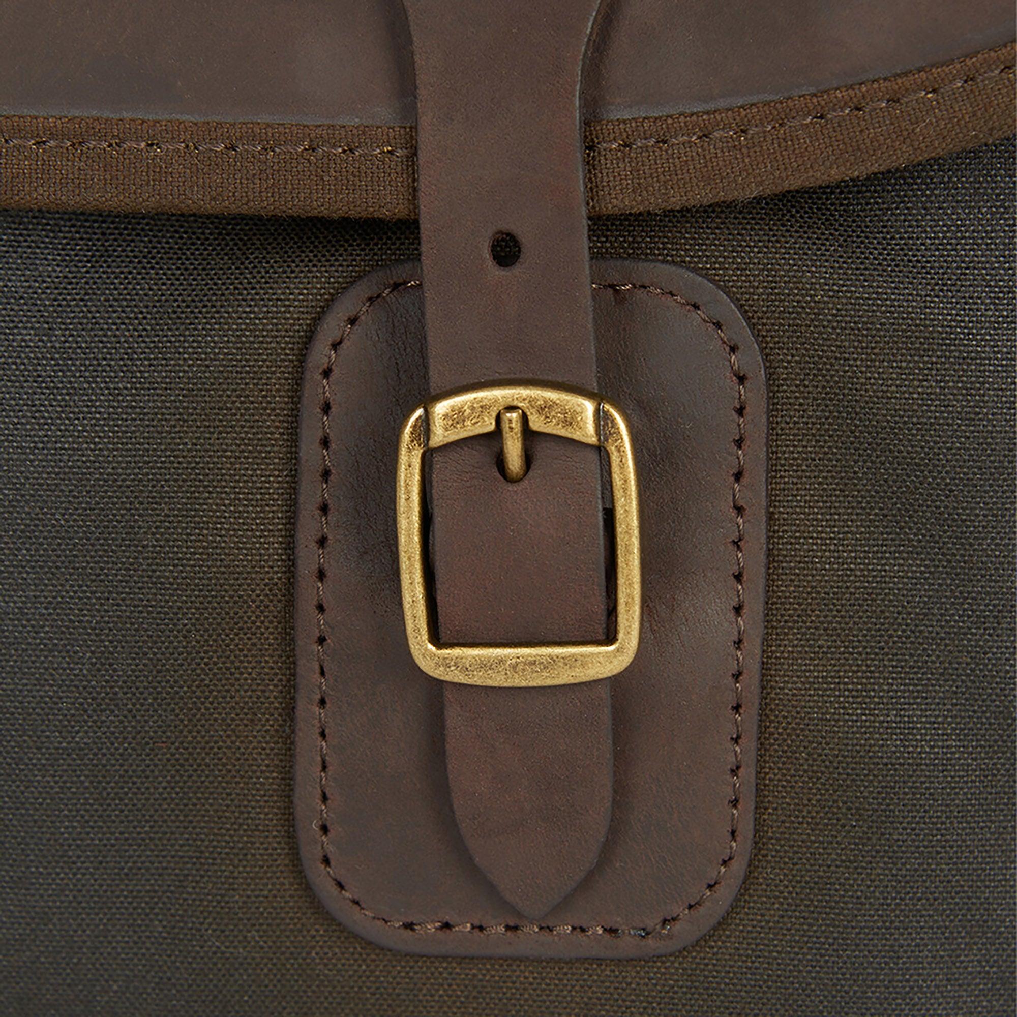 Product image 5 of 8 of Barbour Wax Leather Tarras Bag - Olive