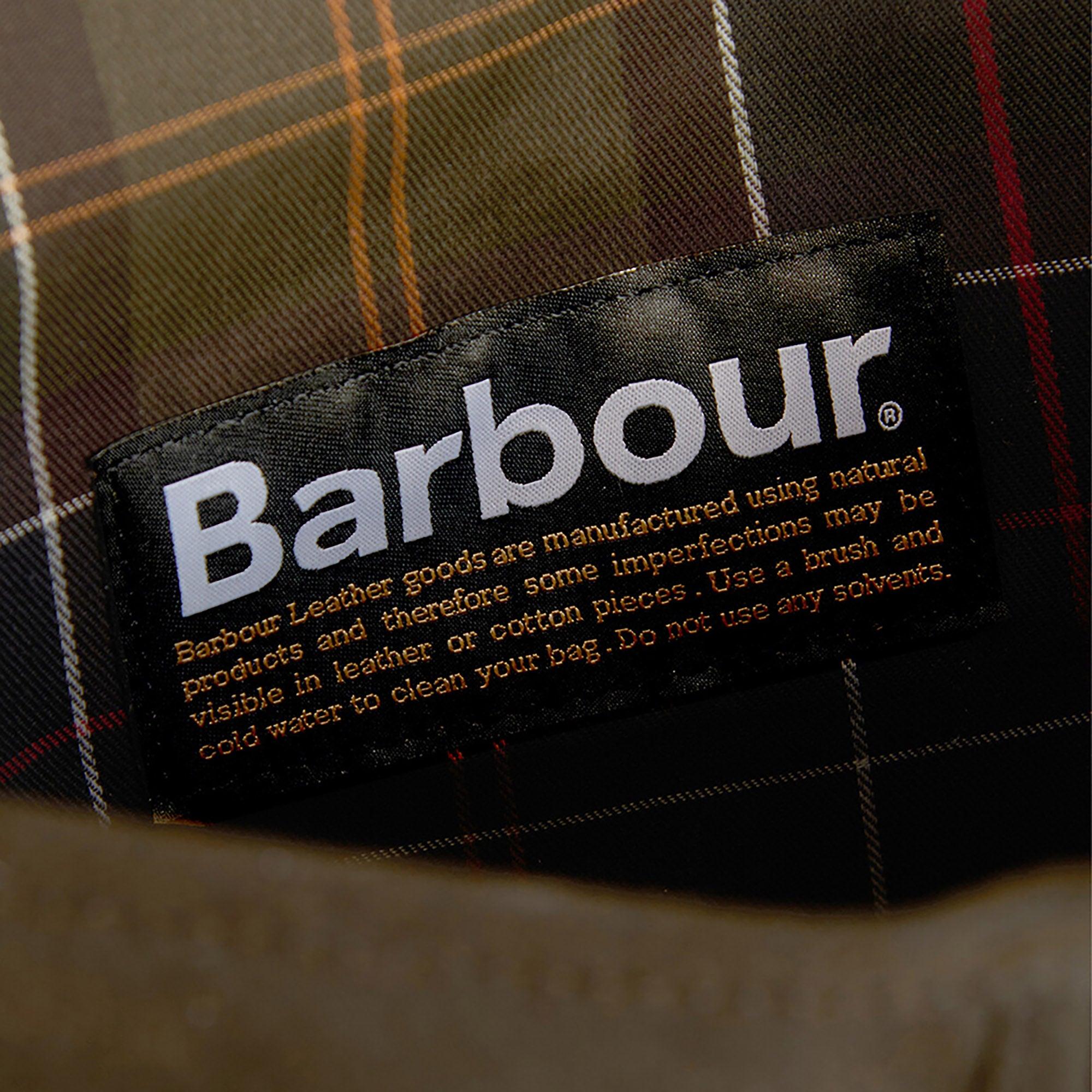 Product image 7 of 8 of Barbour Wax Leather Tarras Bag - Olive