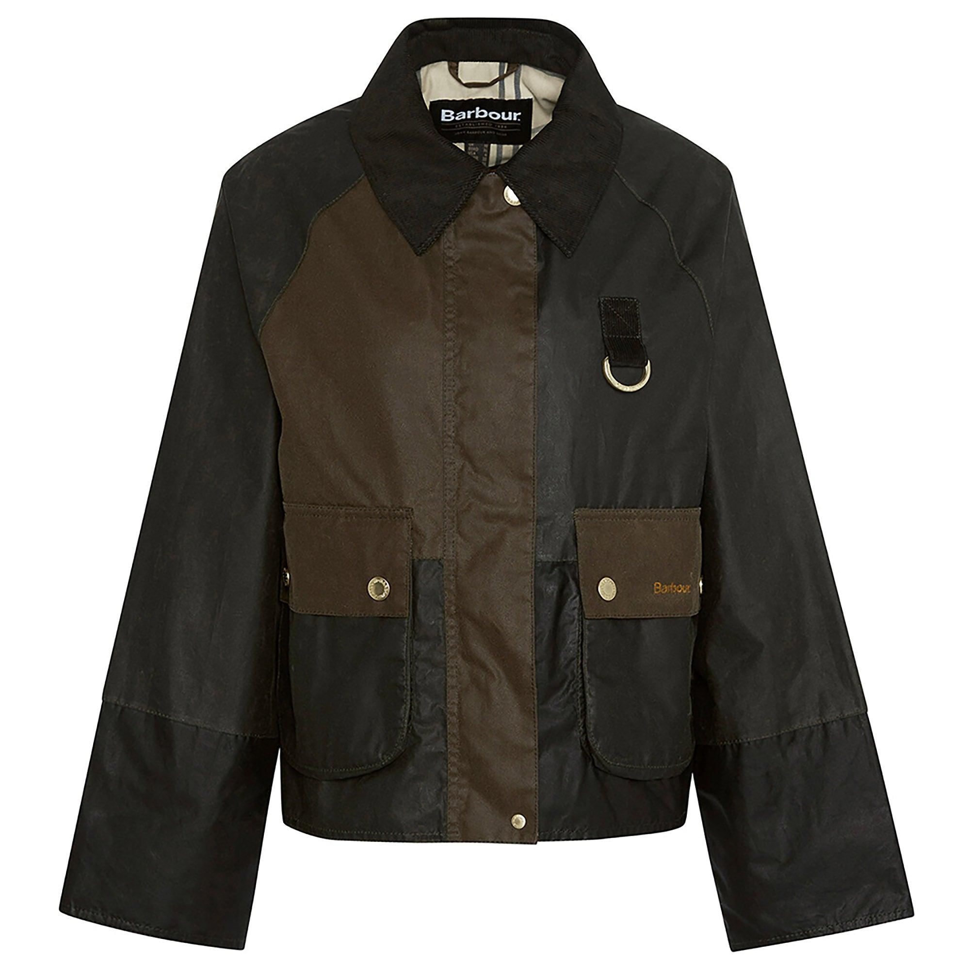Product image 1 of 7 of Barbour Women's Alma Wax Jacket - Archive Olive/Black/Beech with Ancient Tartan