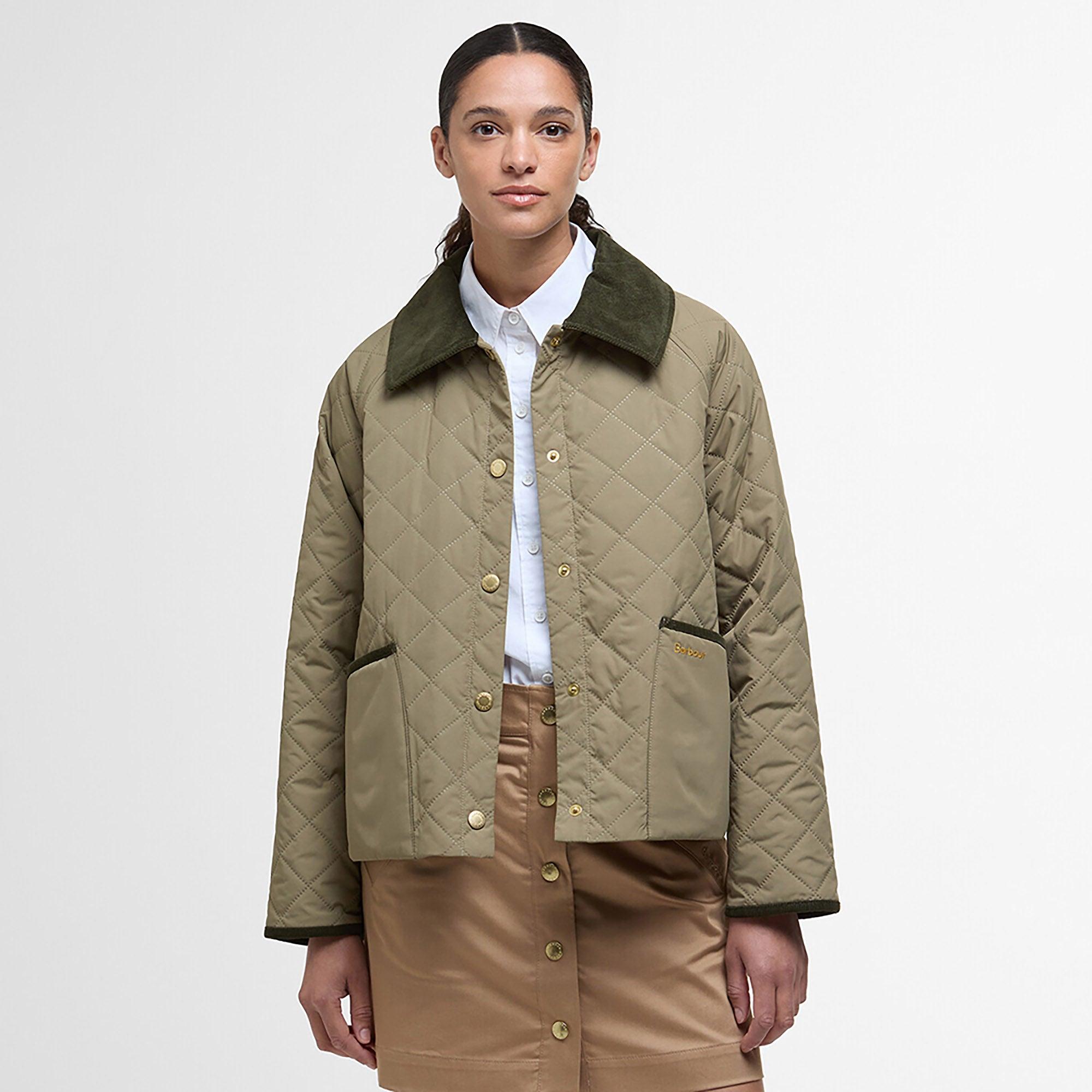 Product image 2 of 7 of Barbour Women's Anise Quilted Jacket - Dusky Green/Ancient Tartan