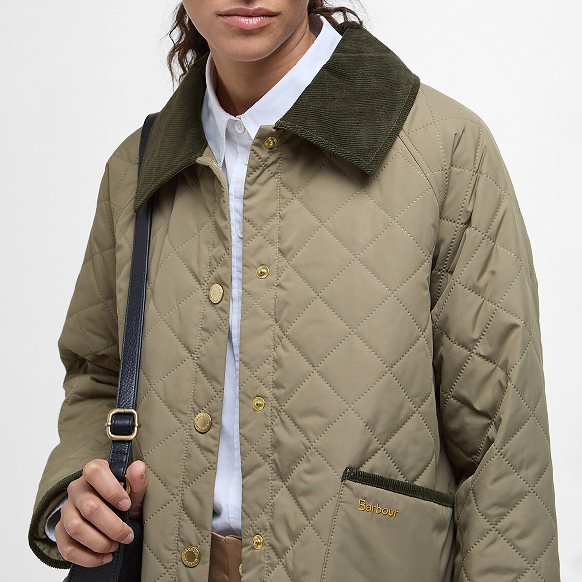 Product image 5 of 7 of Barbour Women's Anise Quilted Jacket - Dusky Green/Ancient Tartan