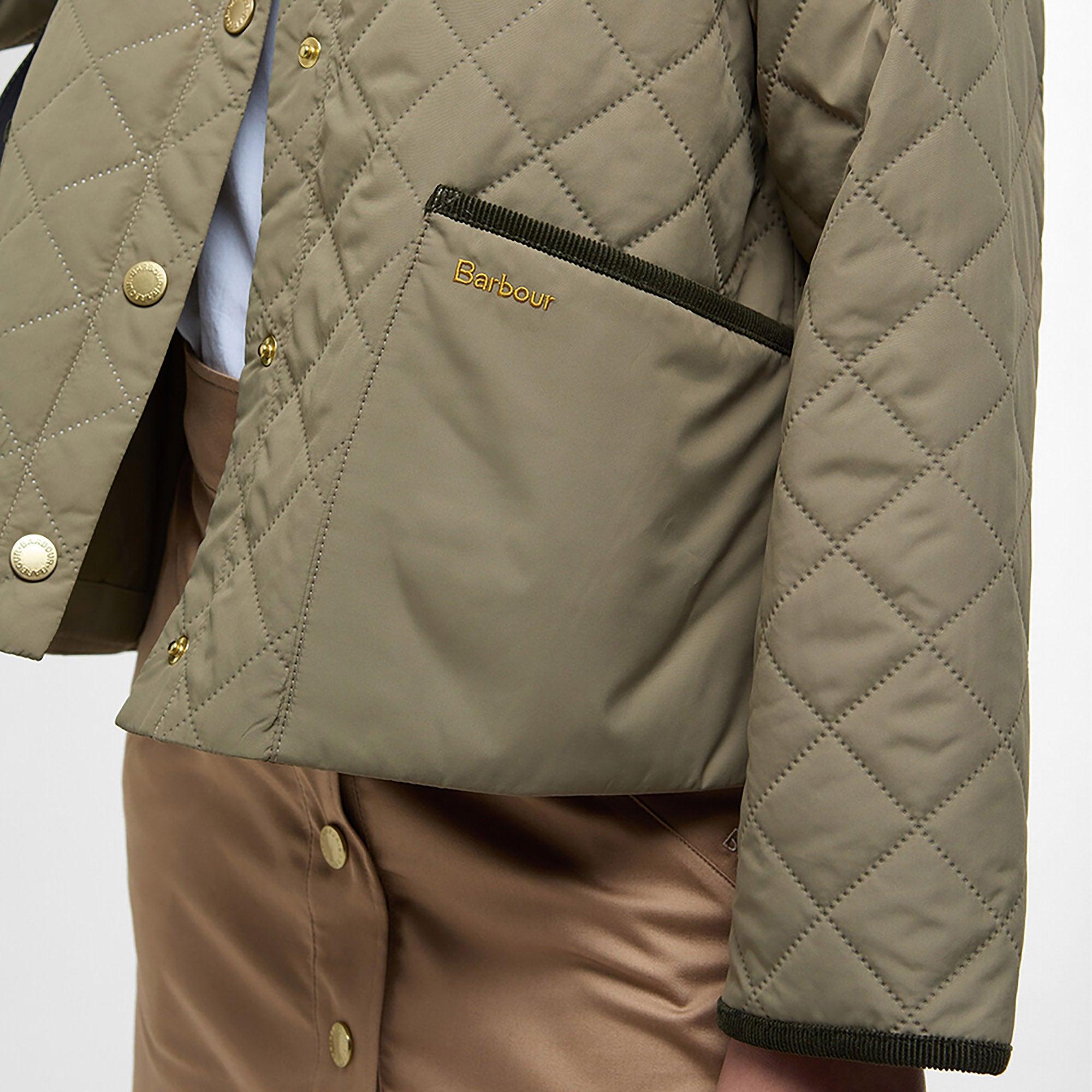 Product image 6 of 7 of Barbour Women's Anise Quilted Jacket - Dusky Green/Ancient Tartan