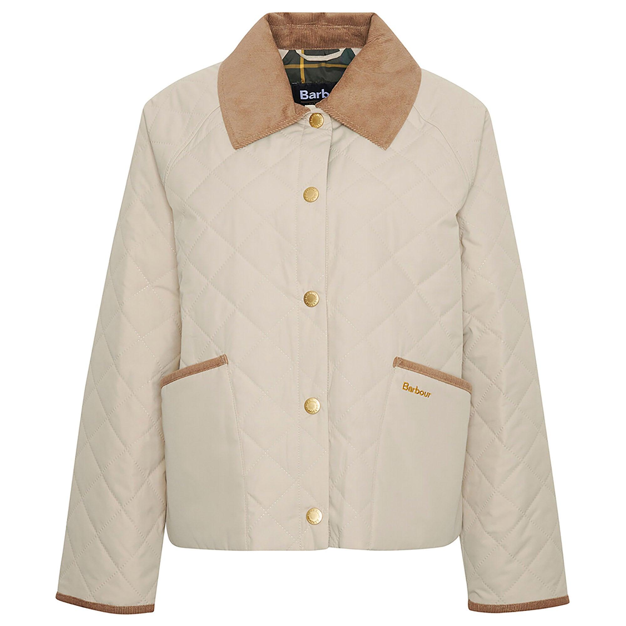 Product image 1 of 7 of Barbour Women's Anise Quilted Jacket - Light Sand/Ancient Tartan