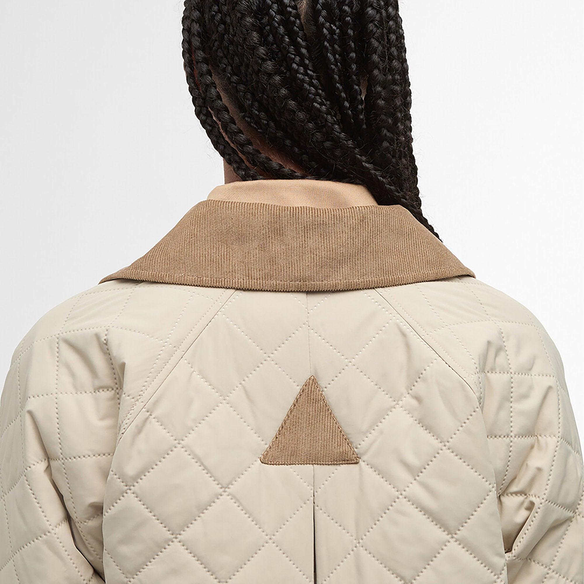Product image 6 of 7 of Barbour Women's Anise Quilted Jacket - Light Sand/Ancient Tartan