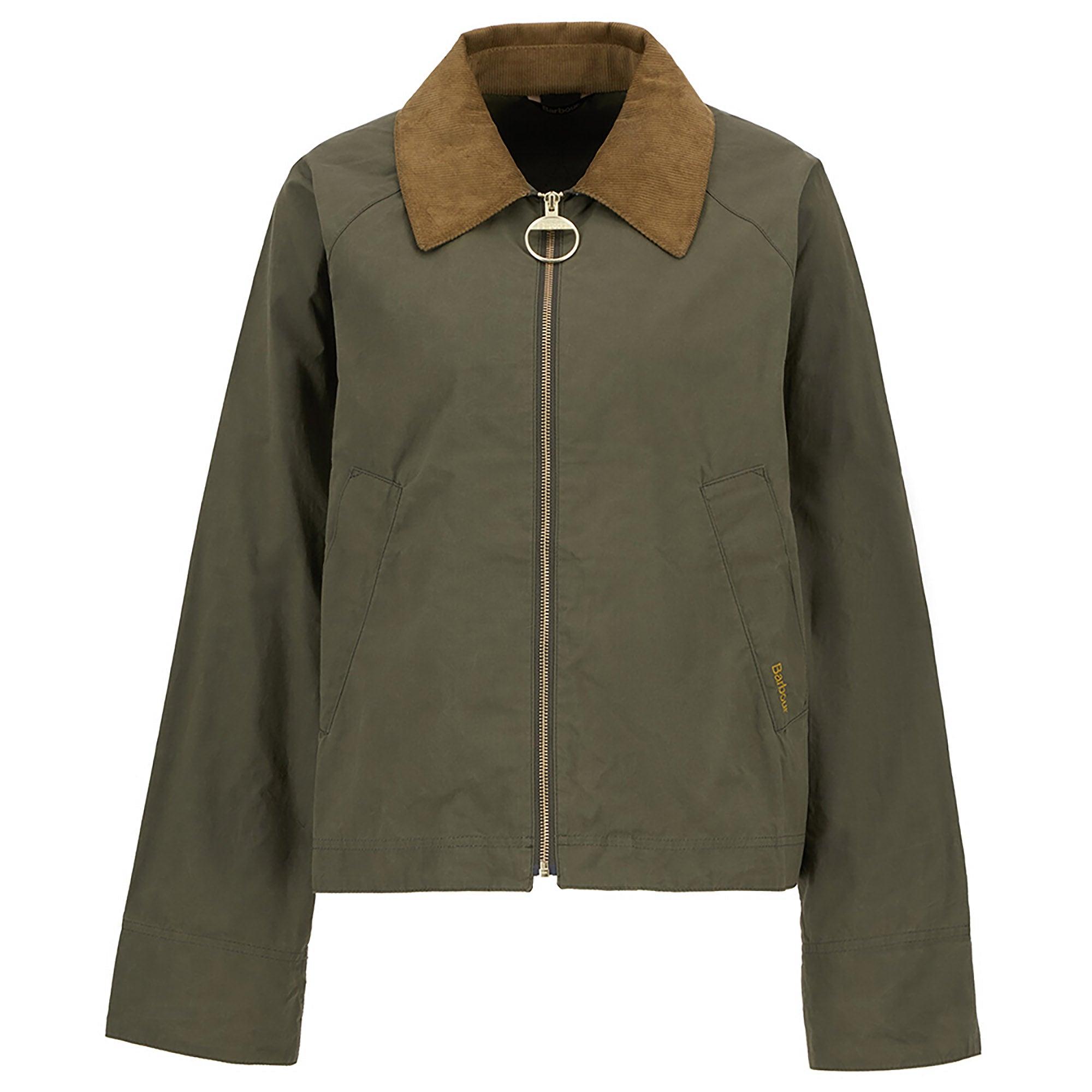 Product image 1 of 7 of Barbour Women's Caitlin Showerproof Jacket - Dusky Green/Ancient Tartan