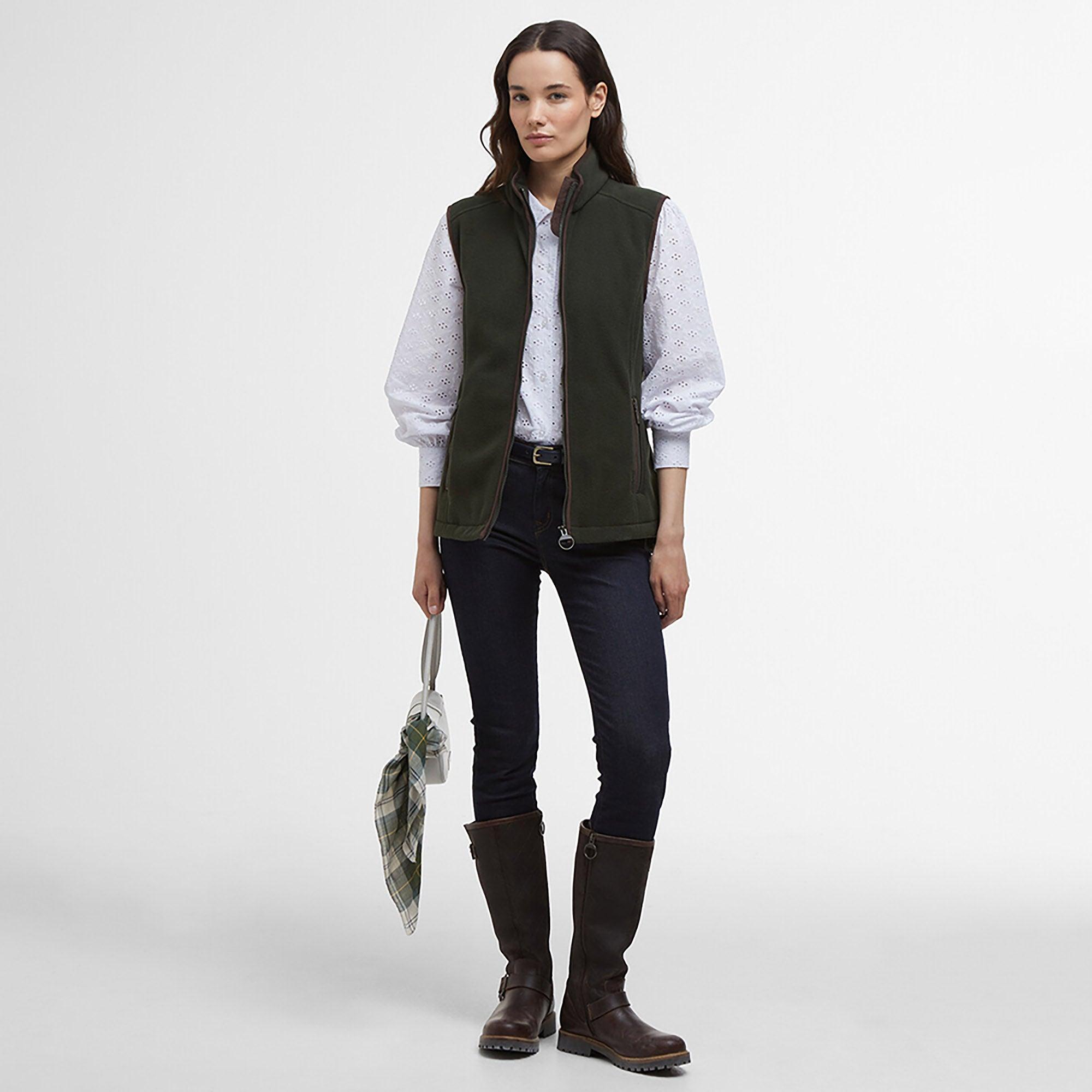 Product image 3 of 8 of Barbour Women's Country Colton Fleece Gilet - Sage