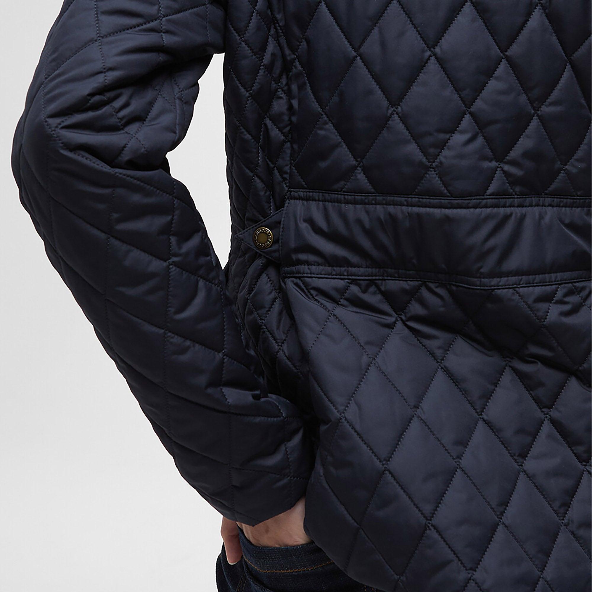 Product image 7 of 9 of Barbour Women's Crawford Cavalry Quilted Jacket - Dark Navy/Ancient Tartan