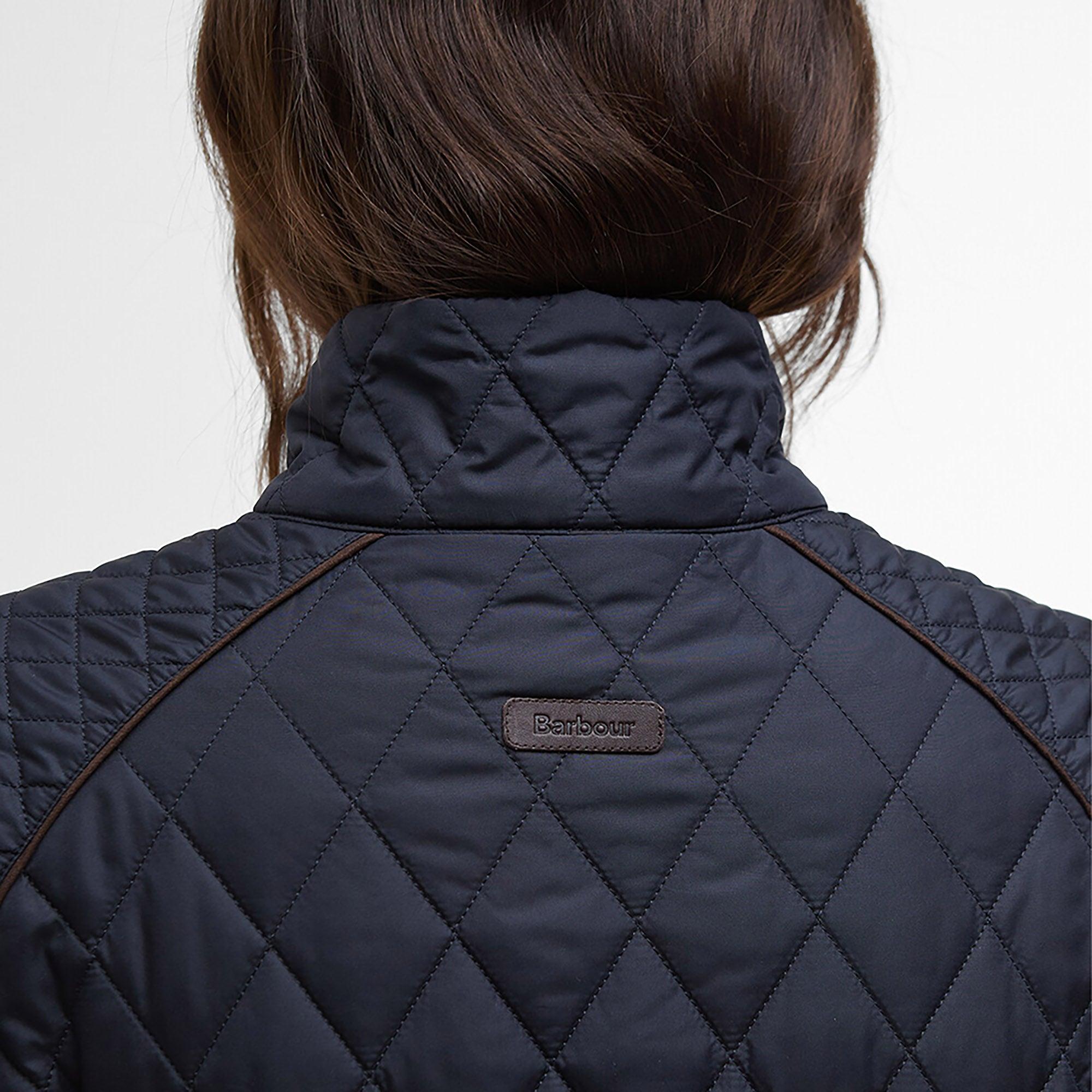 Product image 8 of 9 of Barbour Women's Crawford Cavalry Quilted Jacket - Dark Navy/Ancient Tartan