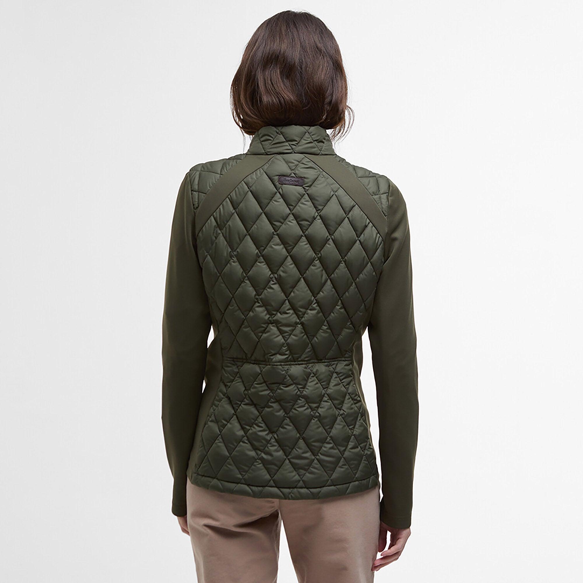 Product image 4 of 8 of Barbour Women's Edda Quilted Sweat Jacket - Olive